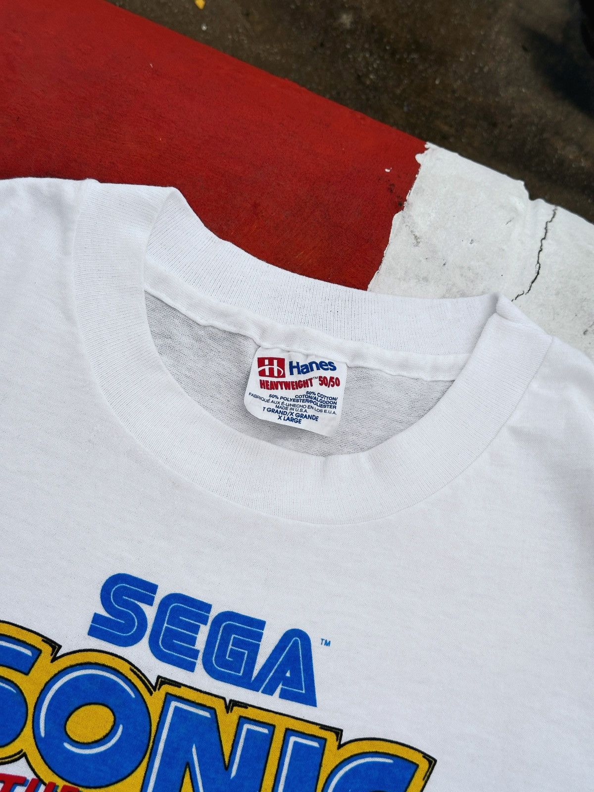 Disney × Mickey Mouse × Vintage VINTAGE 1992 SONIC THE HEDGEHOG ARE YOU UP 2 IT? | DEADSTOCK Size US XL / EU 56 / 4 - 6 Thumbnail