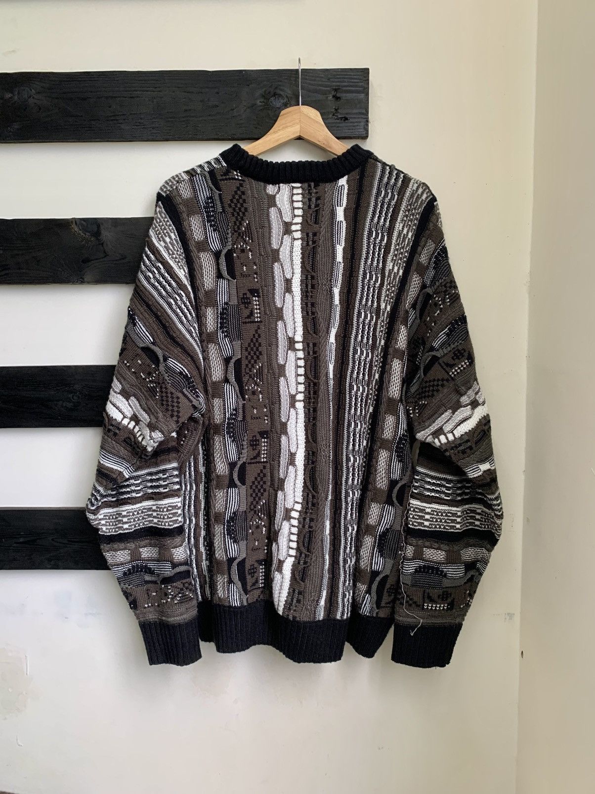 Coogi × Vintage Vintage 90s Wego Coogi Inspired 3D Knit Size US XL / EU 56 / 4 - 3 Thumbnail