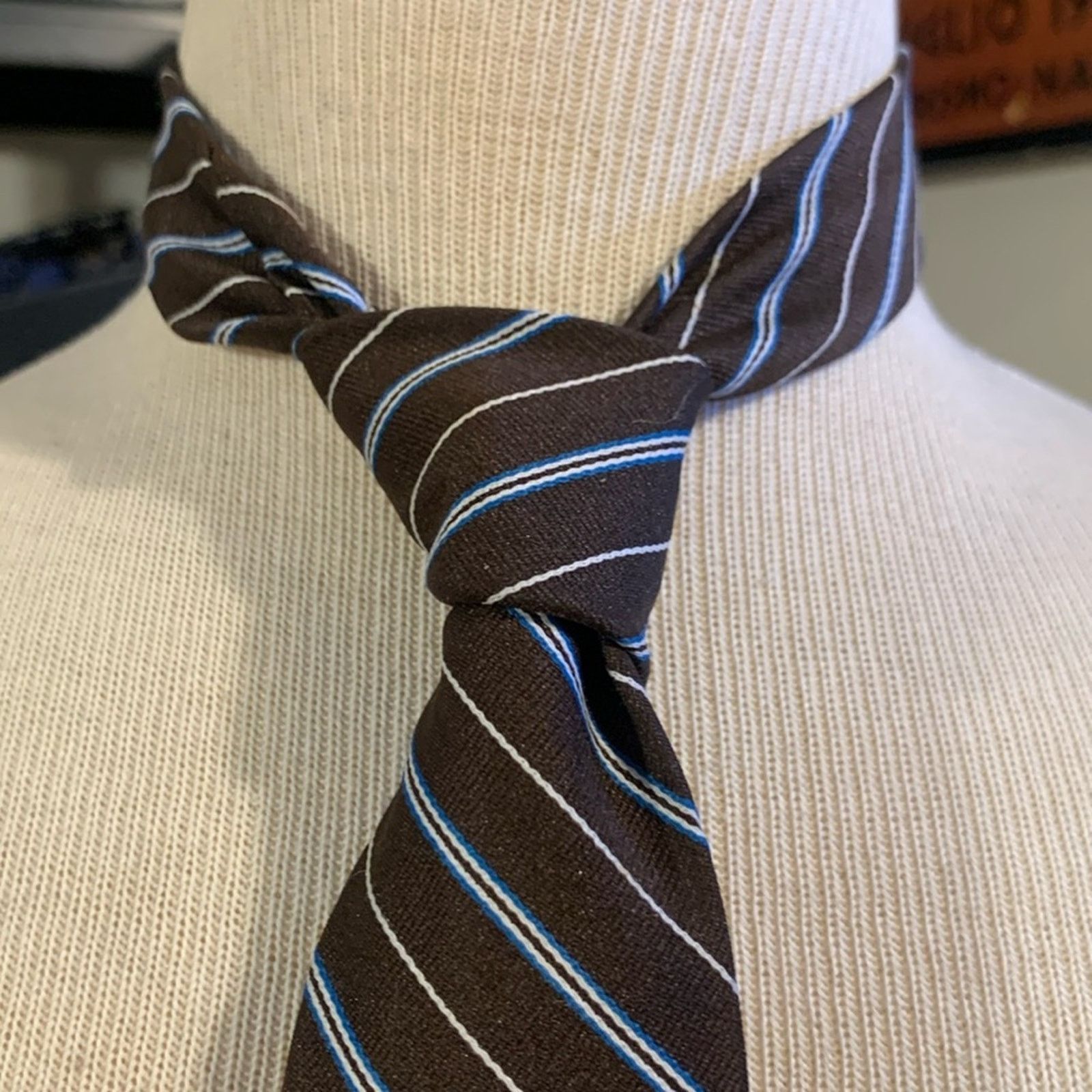 Playboy 70’s Playboy vintage diagonally striped necktie Hefner Size ONE SIZE - 2 Thumbnail
