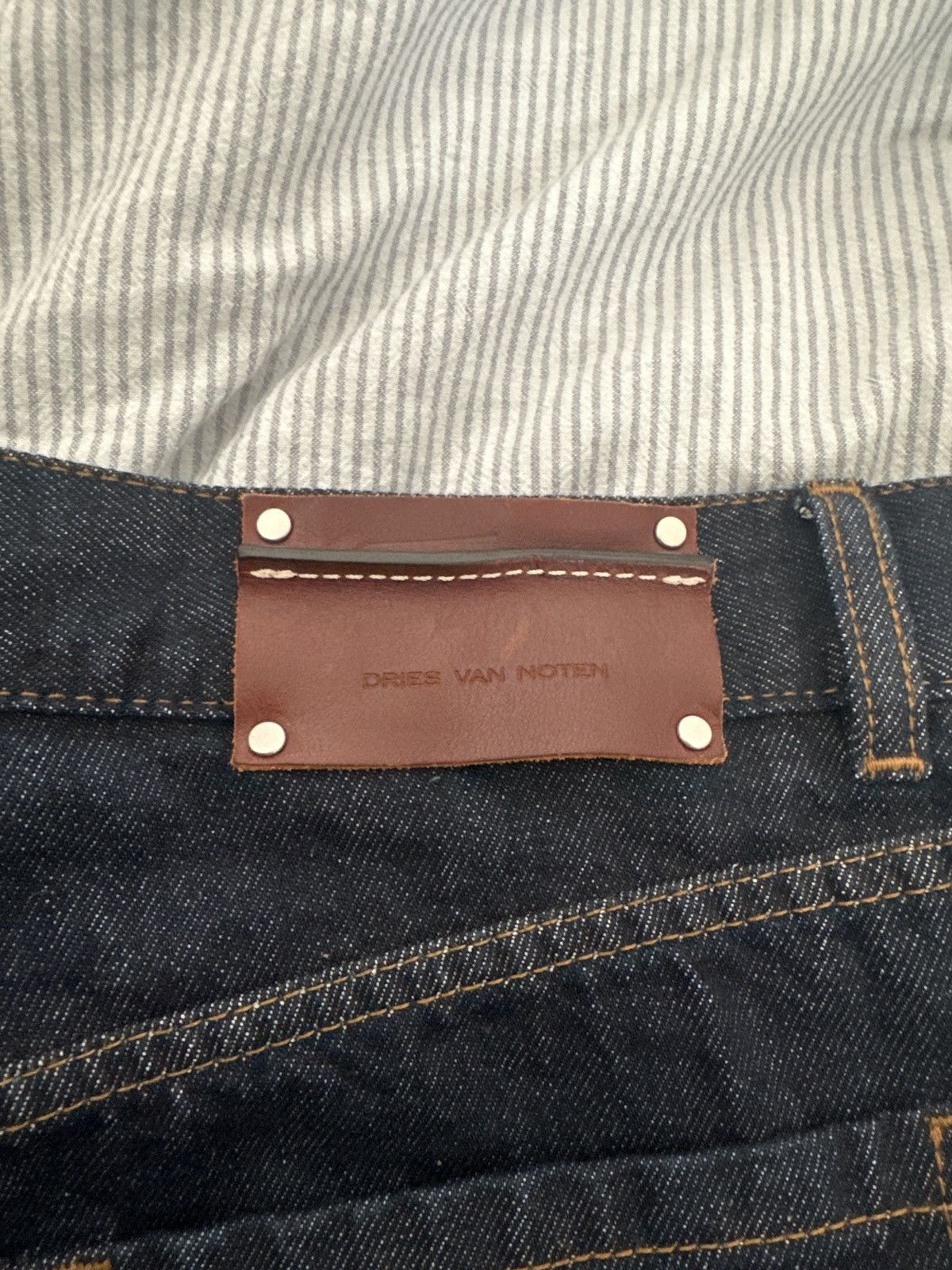 Dries Van Noten Dries van noten straight leg jeans Size 31" - 4 Thumbnail