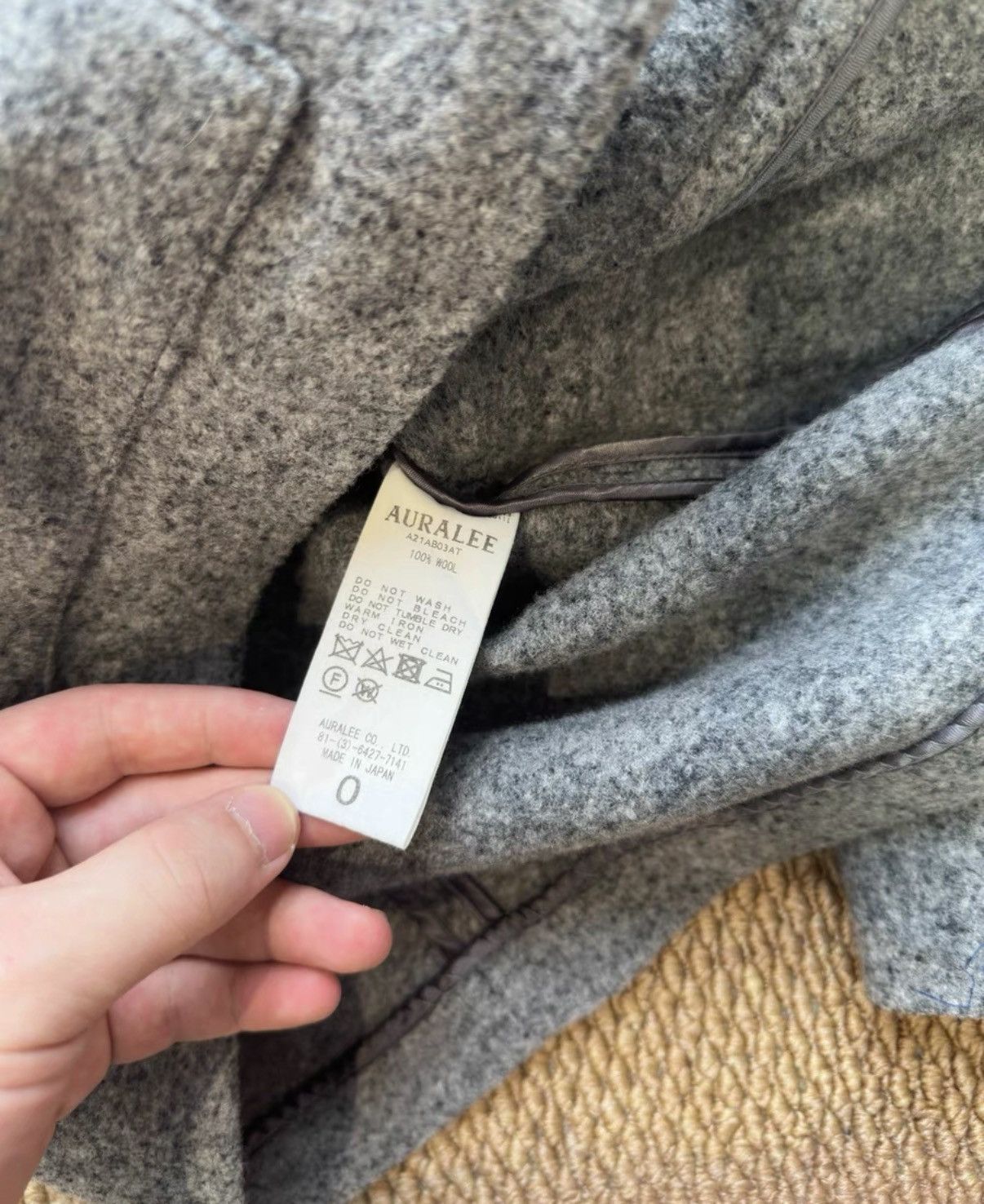 Auralee Auralee 100% Wool Jacket K23 Size US XS / EU 42 / 0 - 4 Thumbnail