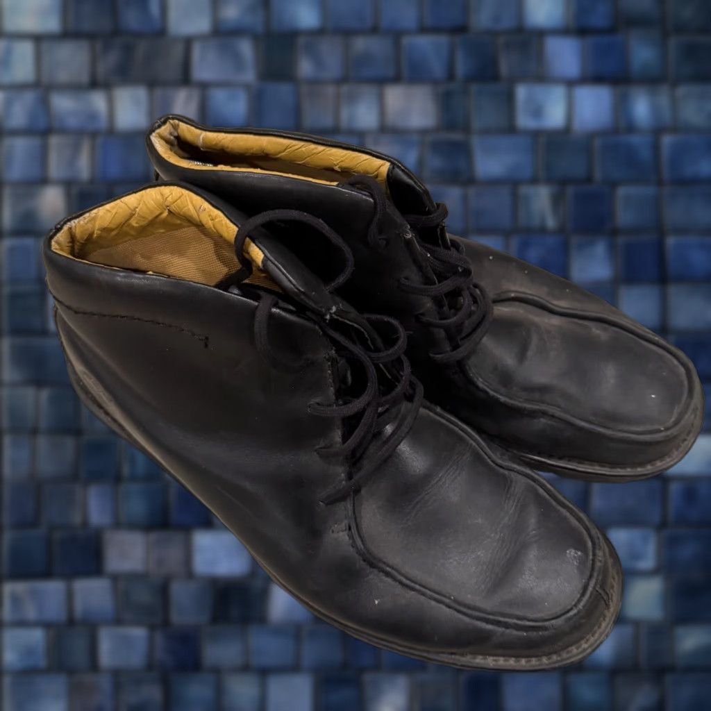 Timberland Timberland Boots Chukka Leather Black Mens 11 M Shoes Hiking Walking Mid Top Sneaker, Boot Company Vintage No Mens Size US 11 / EU 44 - 1 Thumbnail