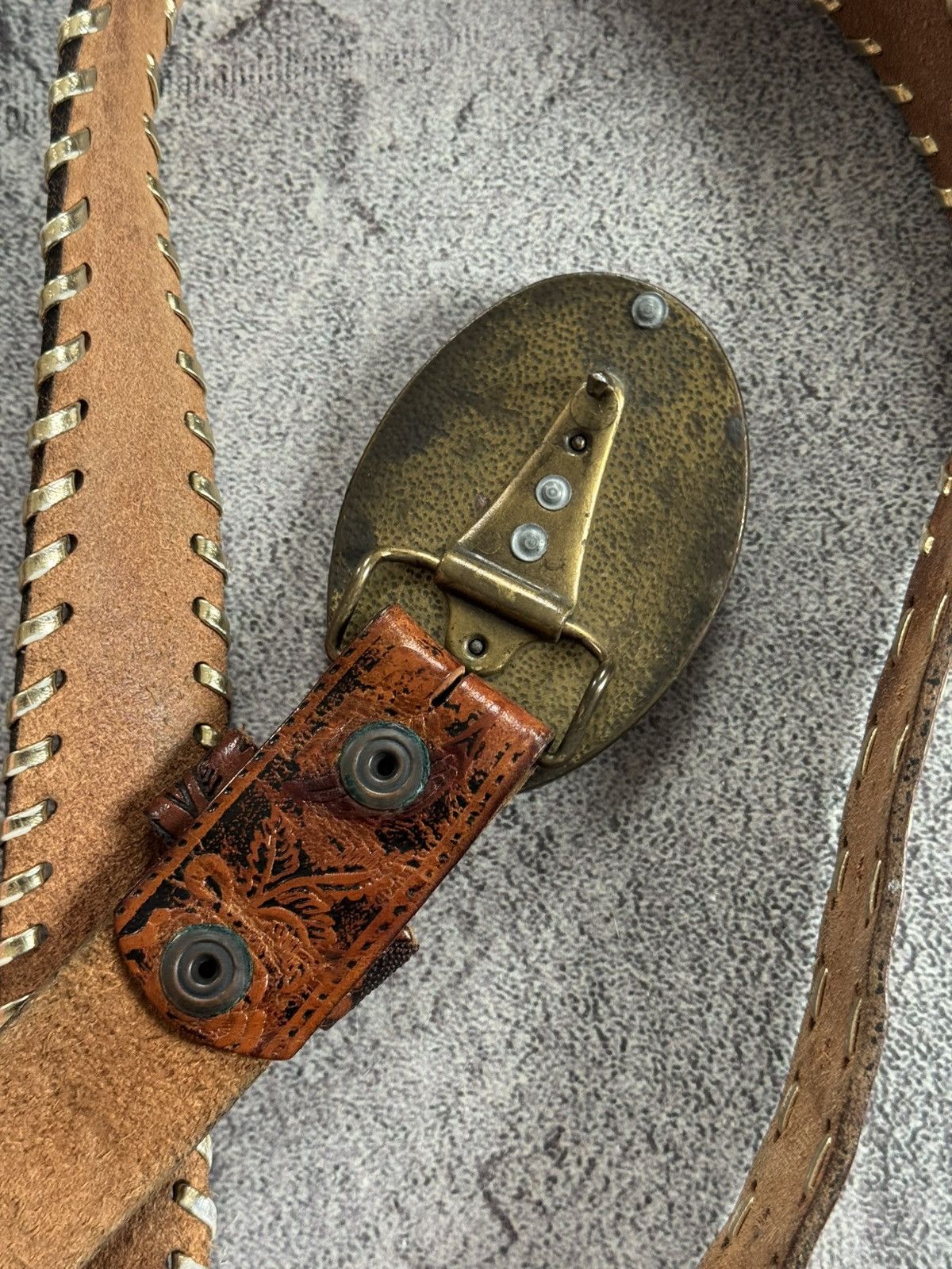 Cowboy Equipment 90s Belt vintage retro cowboy if six was nine L.G.B. Western Size ONE SIZE - 7 Thumbnail