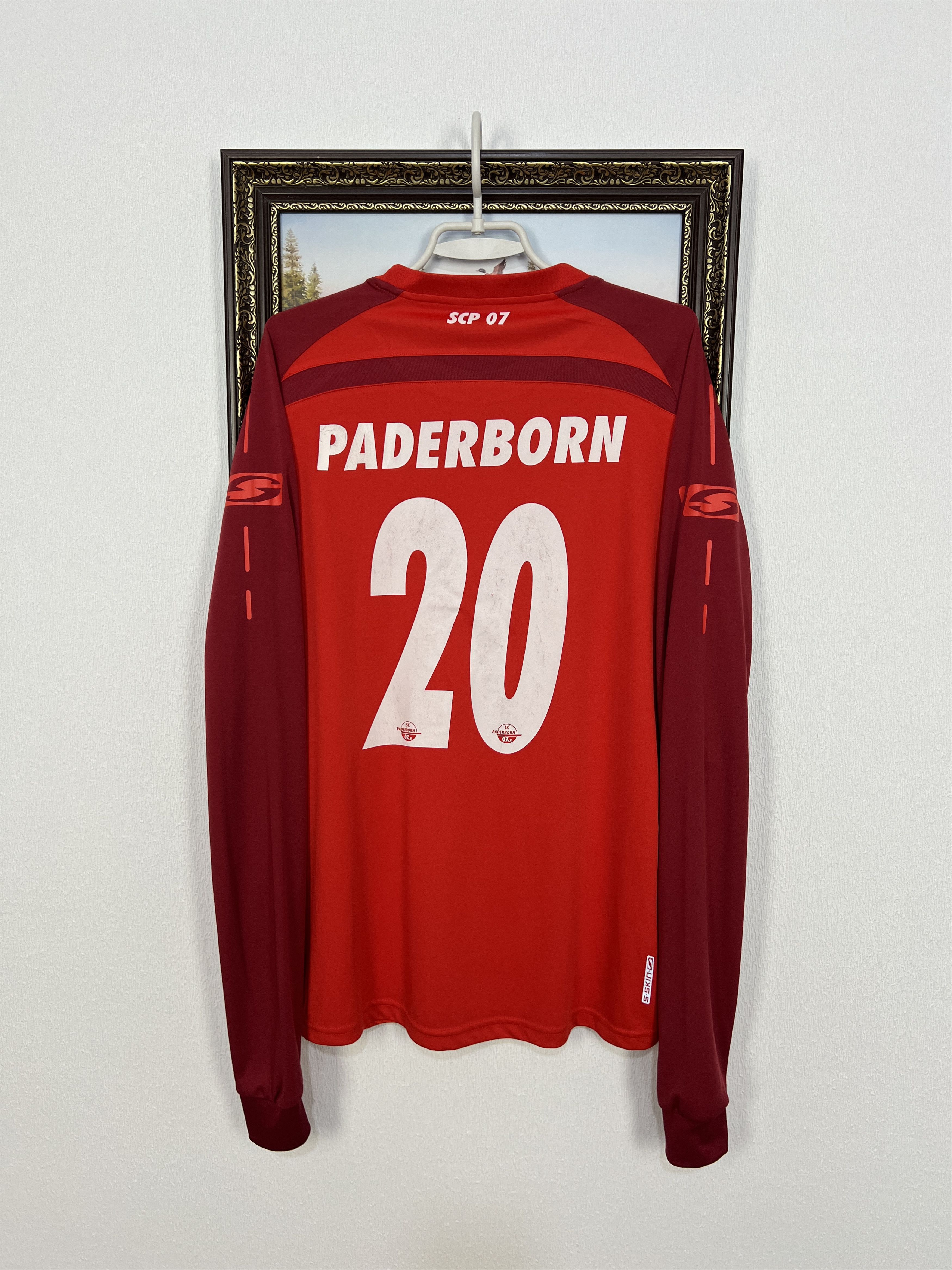 Puma Paderborn Away football Shirt Long Sleeve #20 Player Issue Size US L / EU 52-54 / 3 - 9 Thumbnail