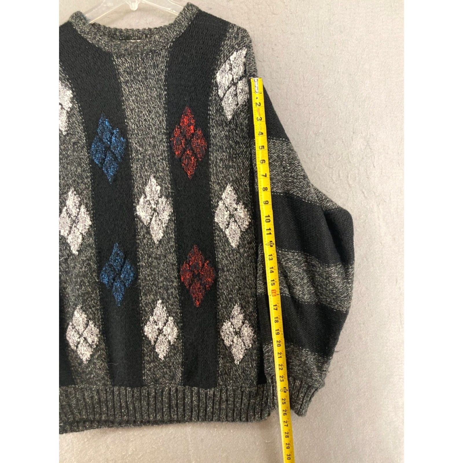Vintage VINTAGE Cellini Sweater XL Black Solid Crew Neck Pullover Mens Dad Theme Regular Fit Size US XL / EU 56 / 4 - 4 Thumbnail