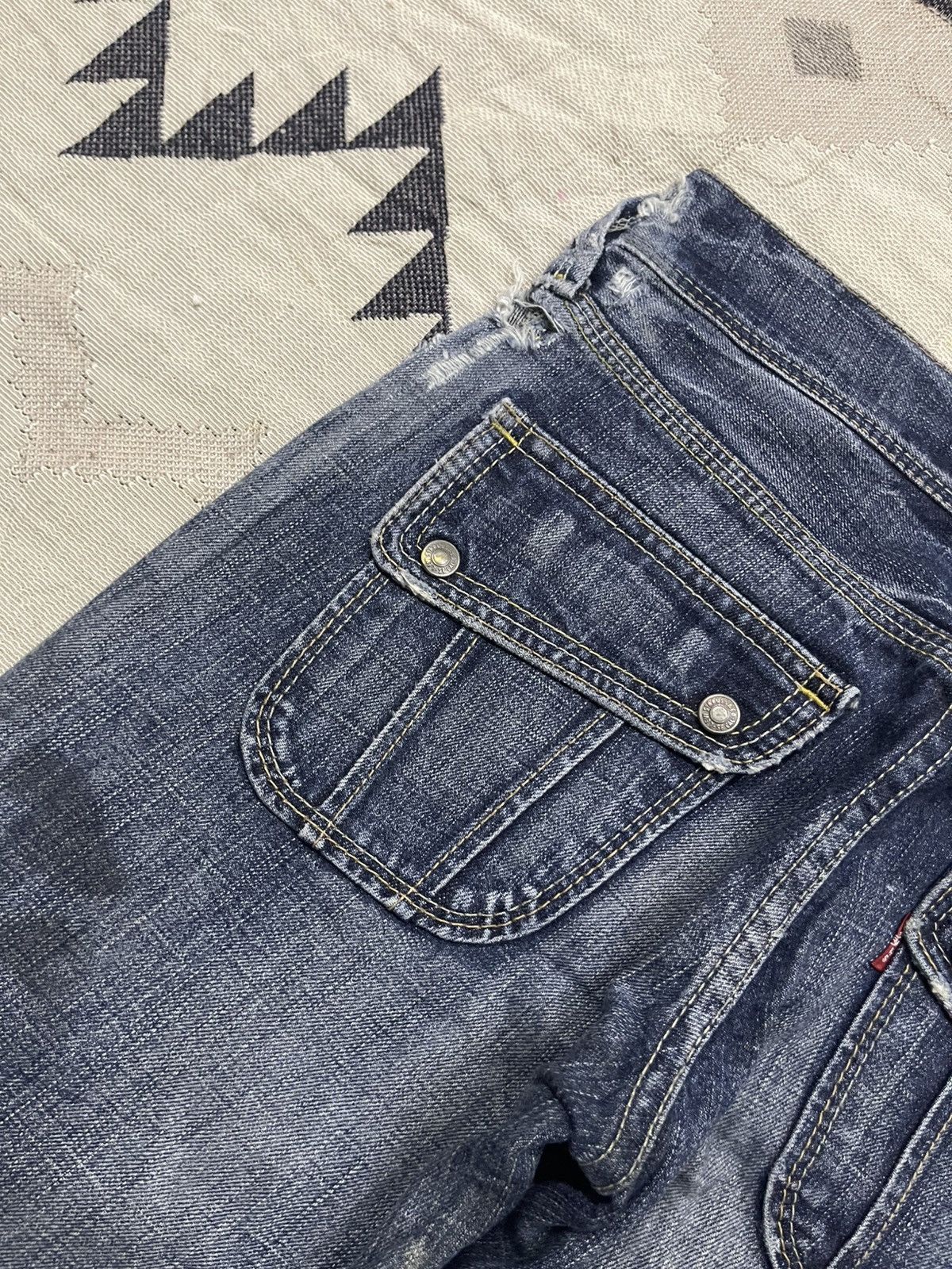 Levi's 2000s LEVIS WASHABLE FLARE JEANS Size 29" - 20 Thumbnail