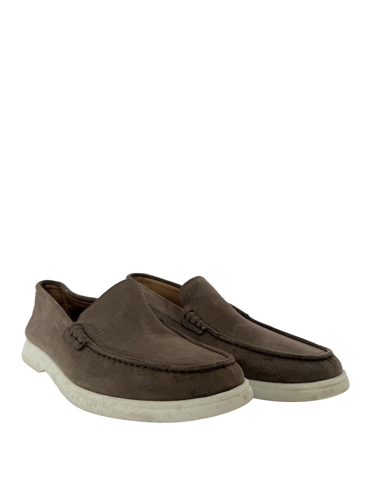 Other Boss Men's Sienne Logo-Emed Slip-On Loafers in Med Beige 260 Size US 8 / EU 41 - 1 Thumbnail