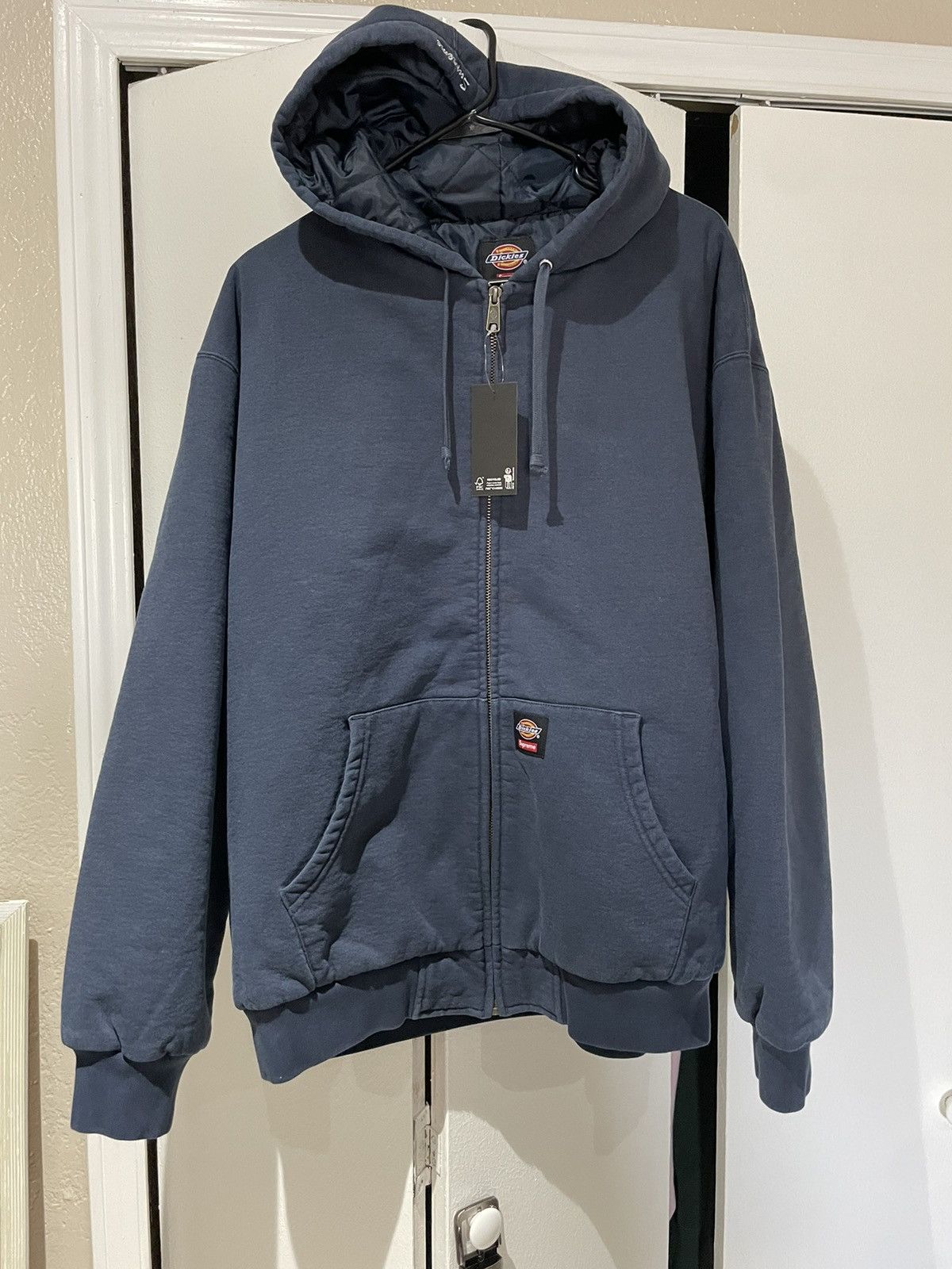 Dickies × Supreme Supreme x Dickies quilt lined hooded zip up 