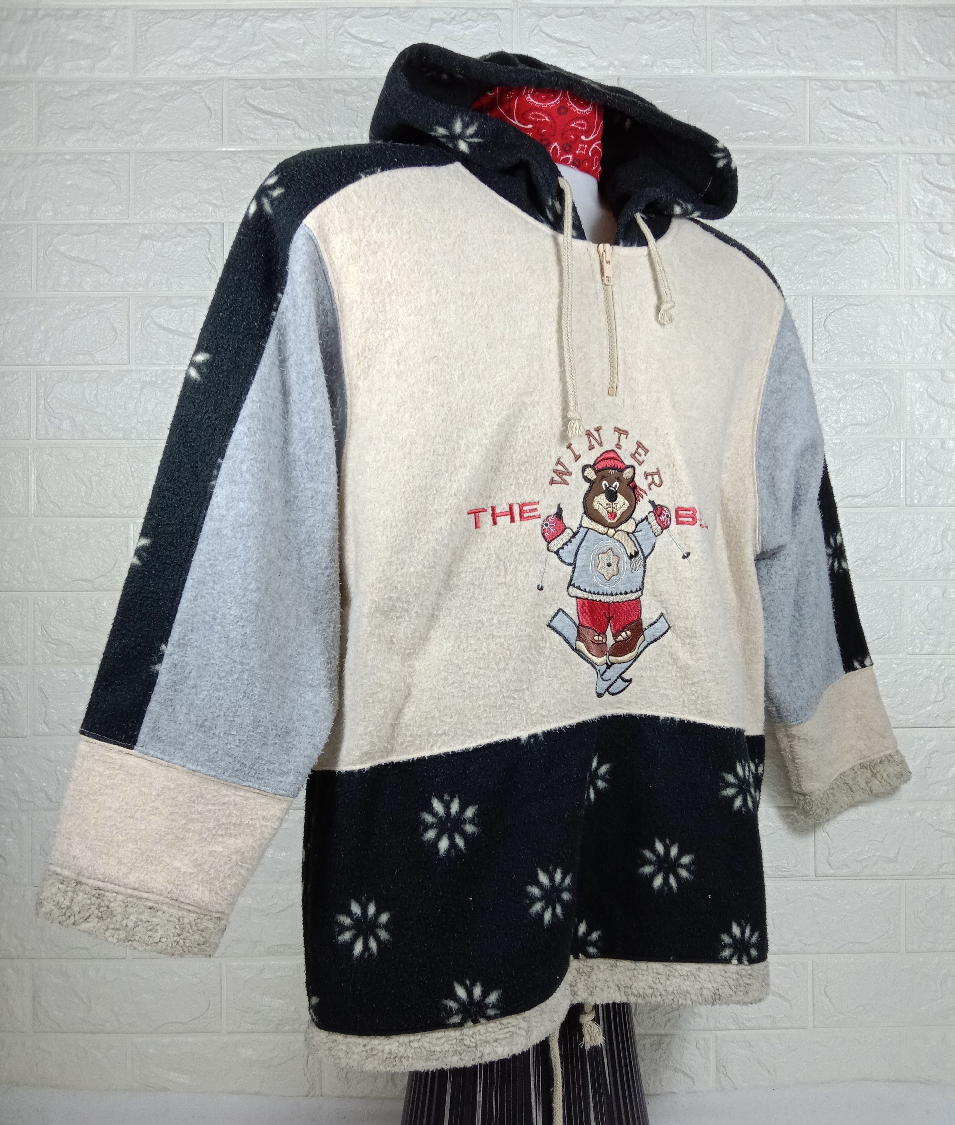 Japanese Brand Vintage CU-CULU The Best Winter Hoodie Sweatshirt Size US L / EU 52-54 / 3 - 2 Thumbnail