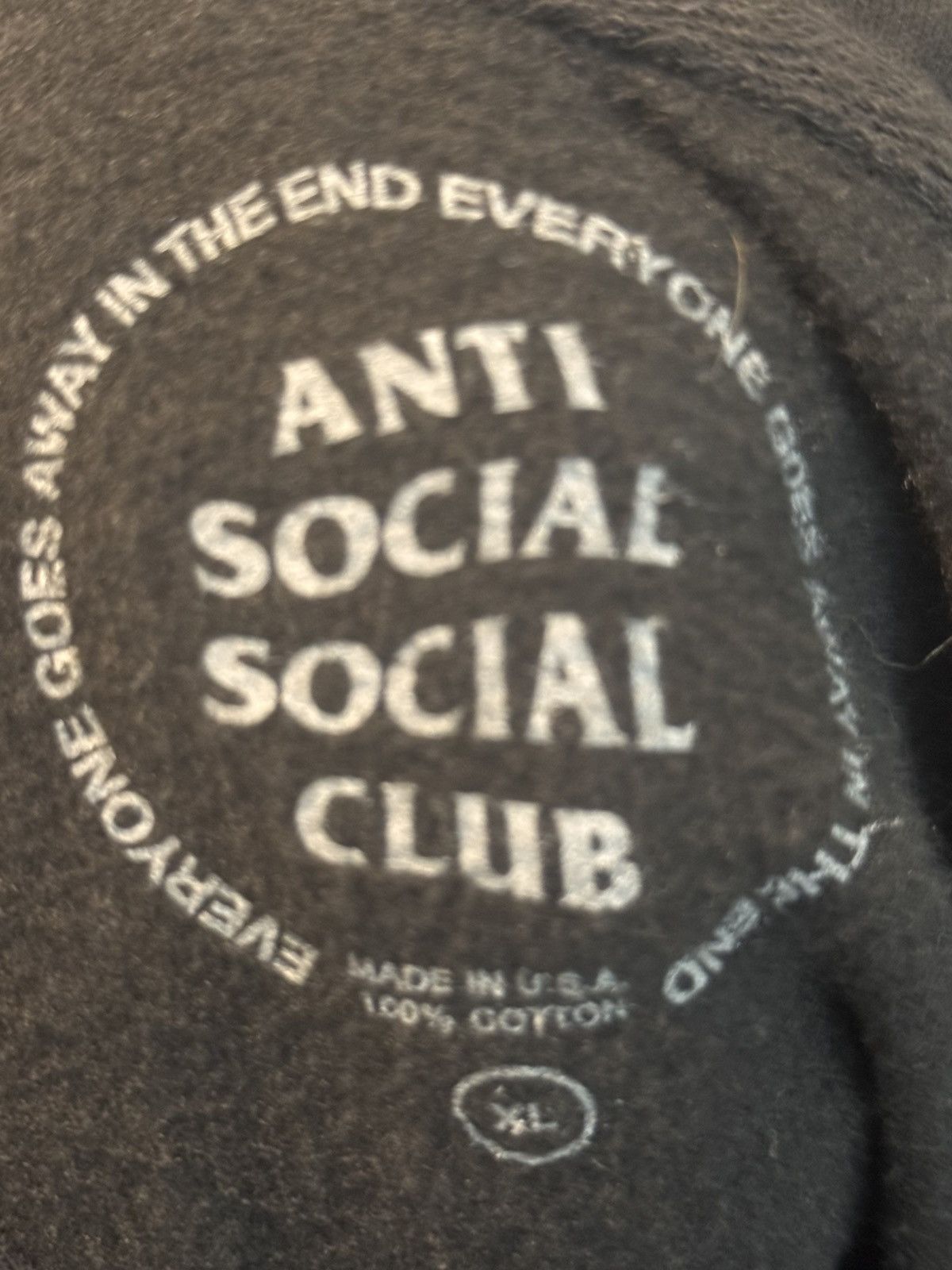 Anti Social Social Club × Fragment Design ASSC x Fragment hoodie Size US XL / EU 56 / 4 - 3 Thumbnail