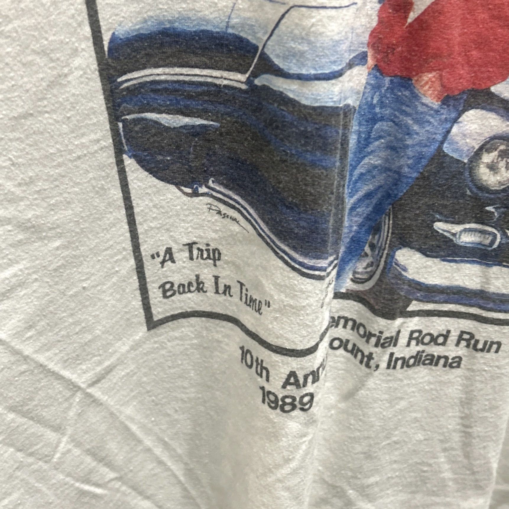 Vintage VINTAGE James Dean 80s Single Stitch T-Shirt XL White Men Crew Neck Short Sleeve Stars Cars Womens Mens Size US XL / EU 56 / 4 - 6 Thumbnail