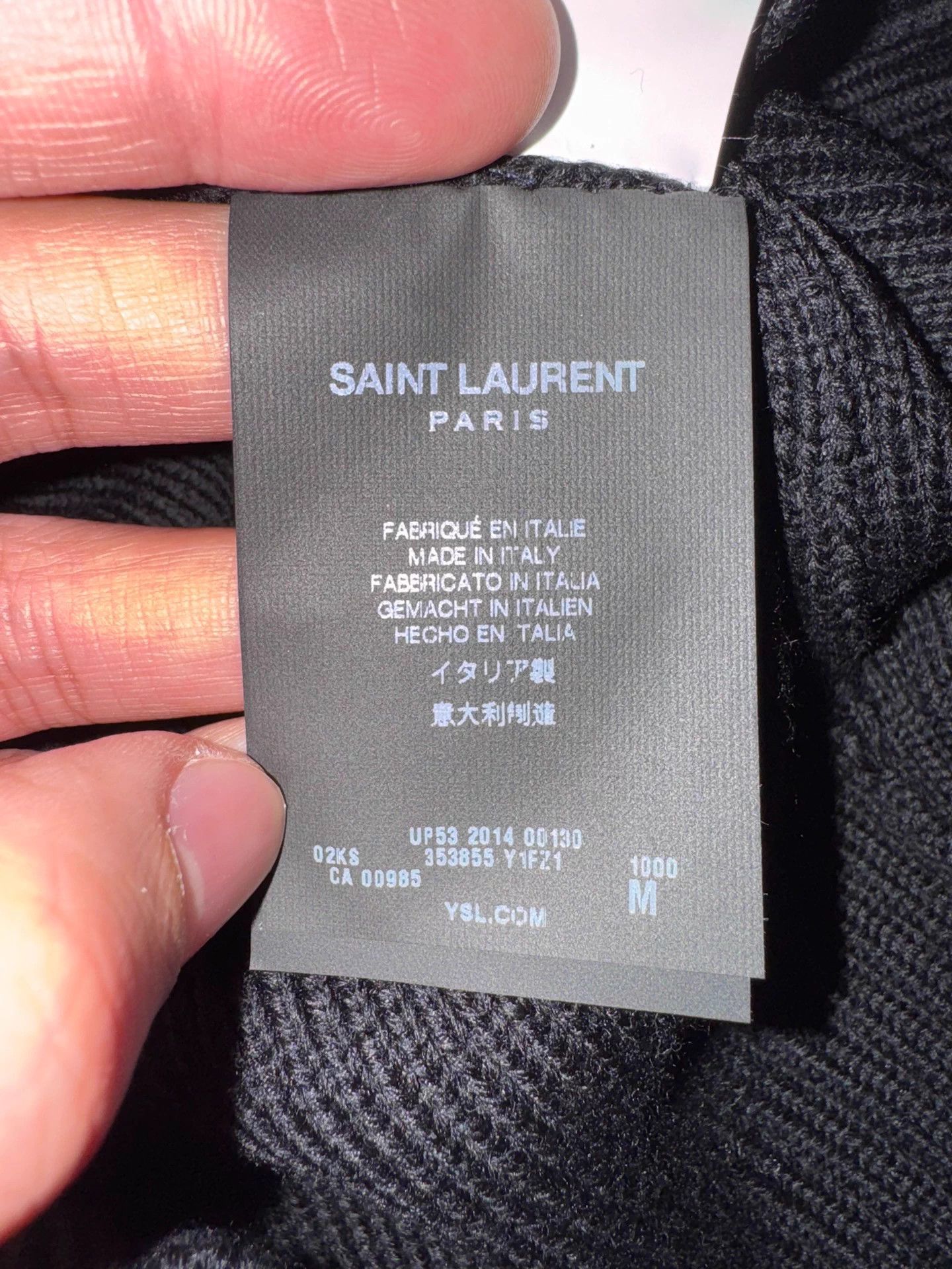 Saint Laurent Paris Saint Laurent SLP 14 men's black sheepskin leather sweater M Size US M / EU 48-50 / 2 - 3 Thumbnail