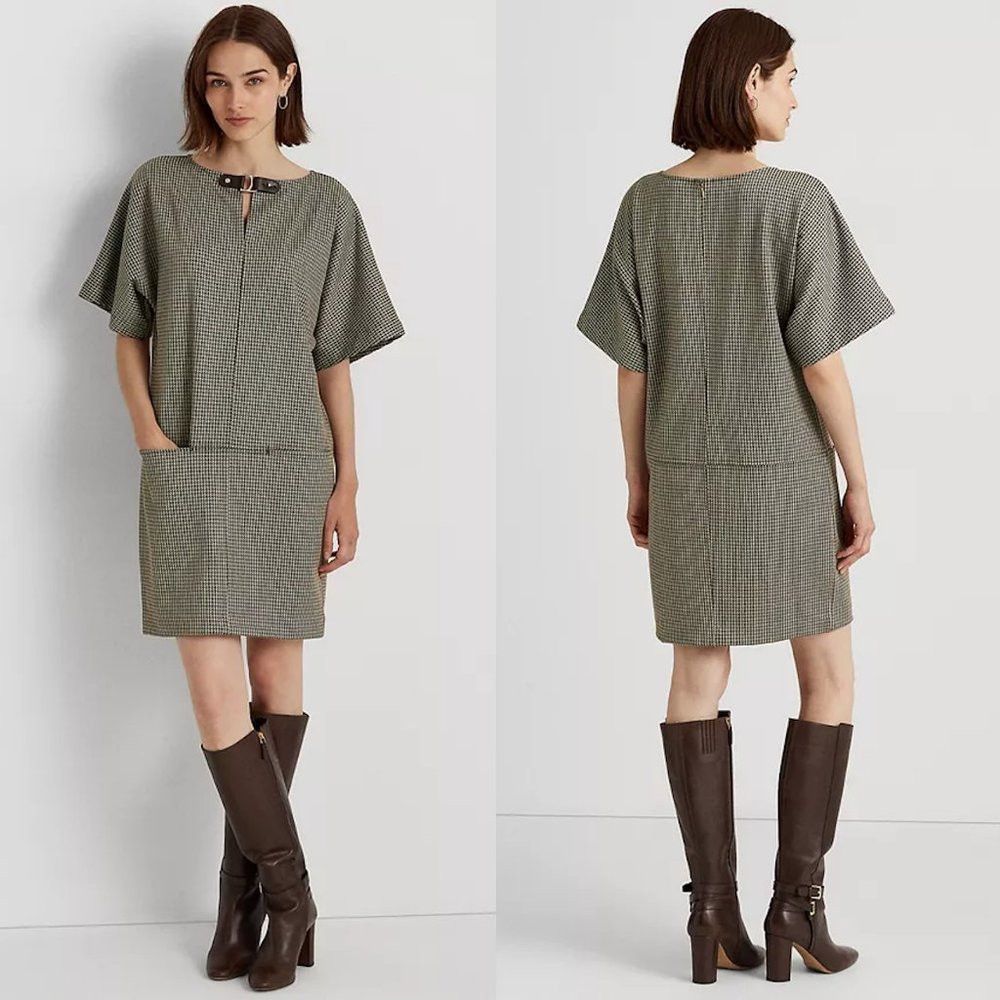 Ralph Lauren NWT New $175 Ralph Lauren Buckle-Trim Jacquard Shift Dress Size XL / US 12-14 / IT 48-50 - 1 Thumbnail