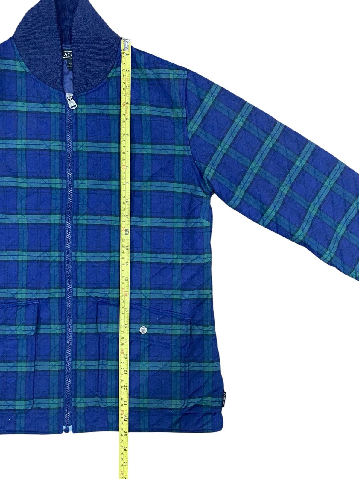Aigle × Vintage Rare AIGLE Quilted Checkered Jacket Size US M / EU 48-50 / 2 - 15 Thumbnail