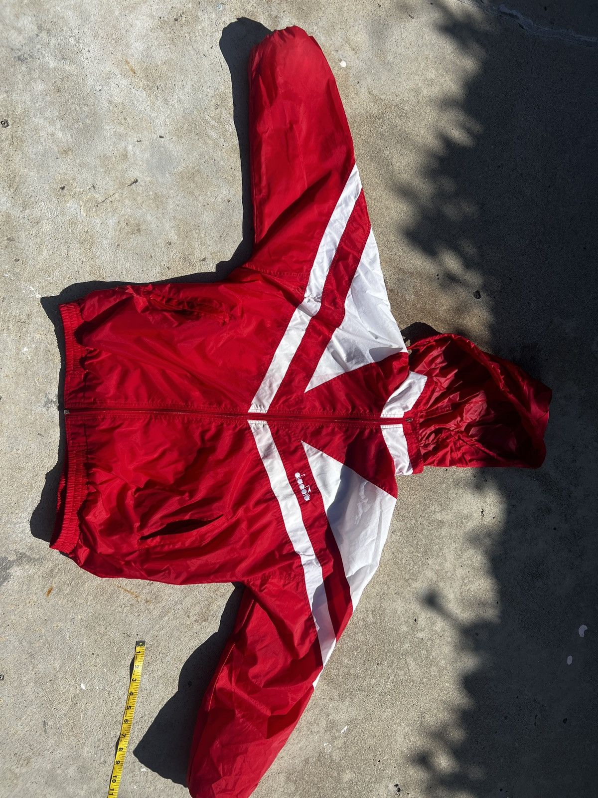 Diadora Red and White Diadora bomber Size US L / EU 52-54 / 3 - 1 Thumbnail