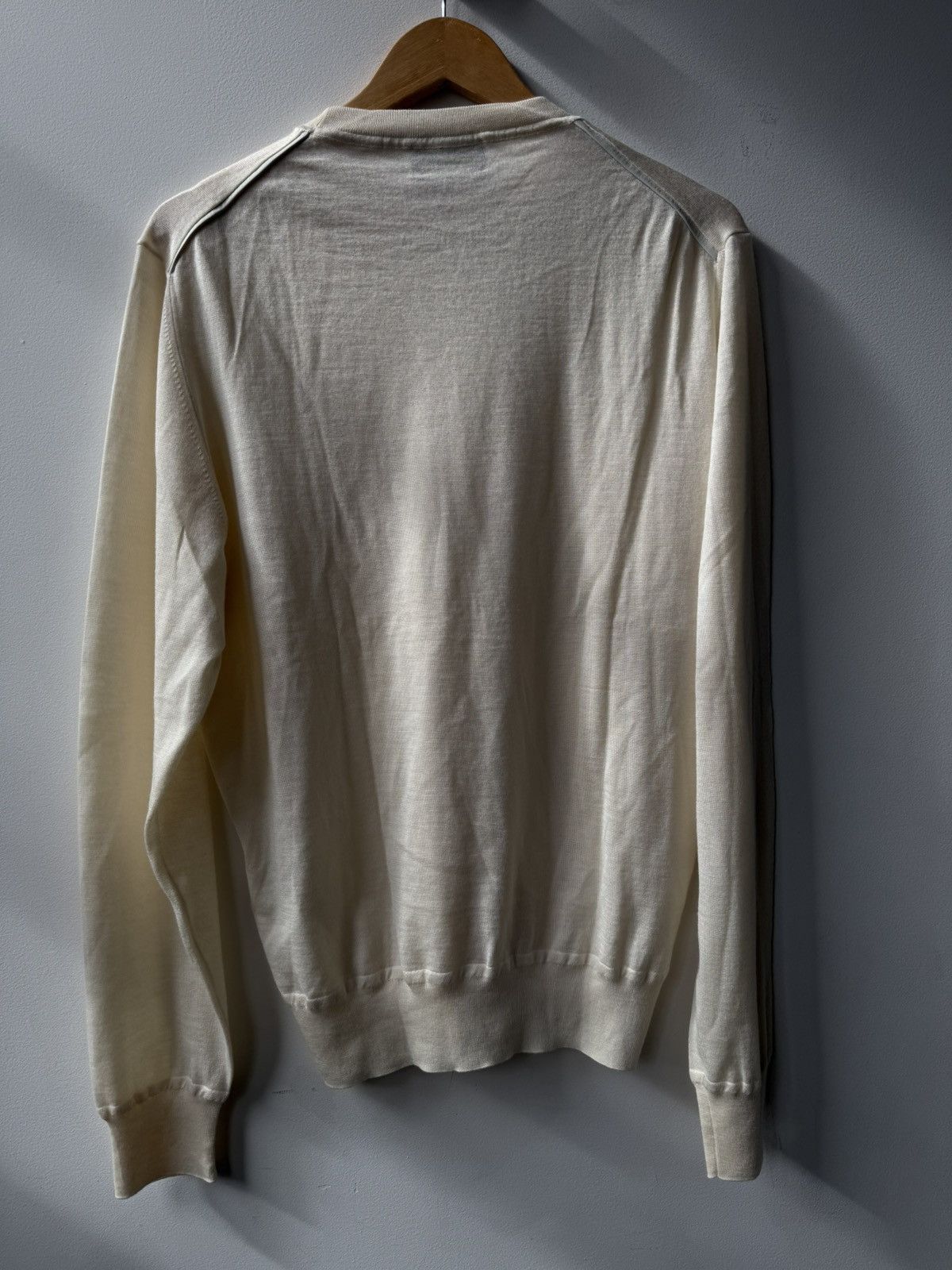 Berluti Berluti Cashmere Silk Cream Sweater Size US L / EU 52-54 / 3 - 2 Thumbnail