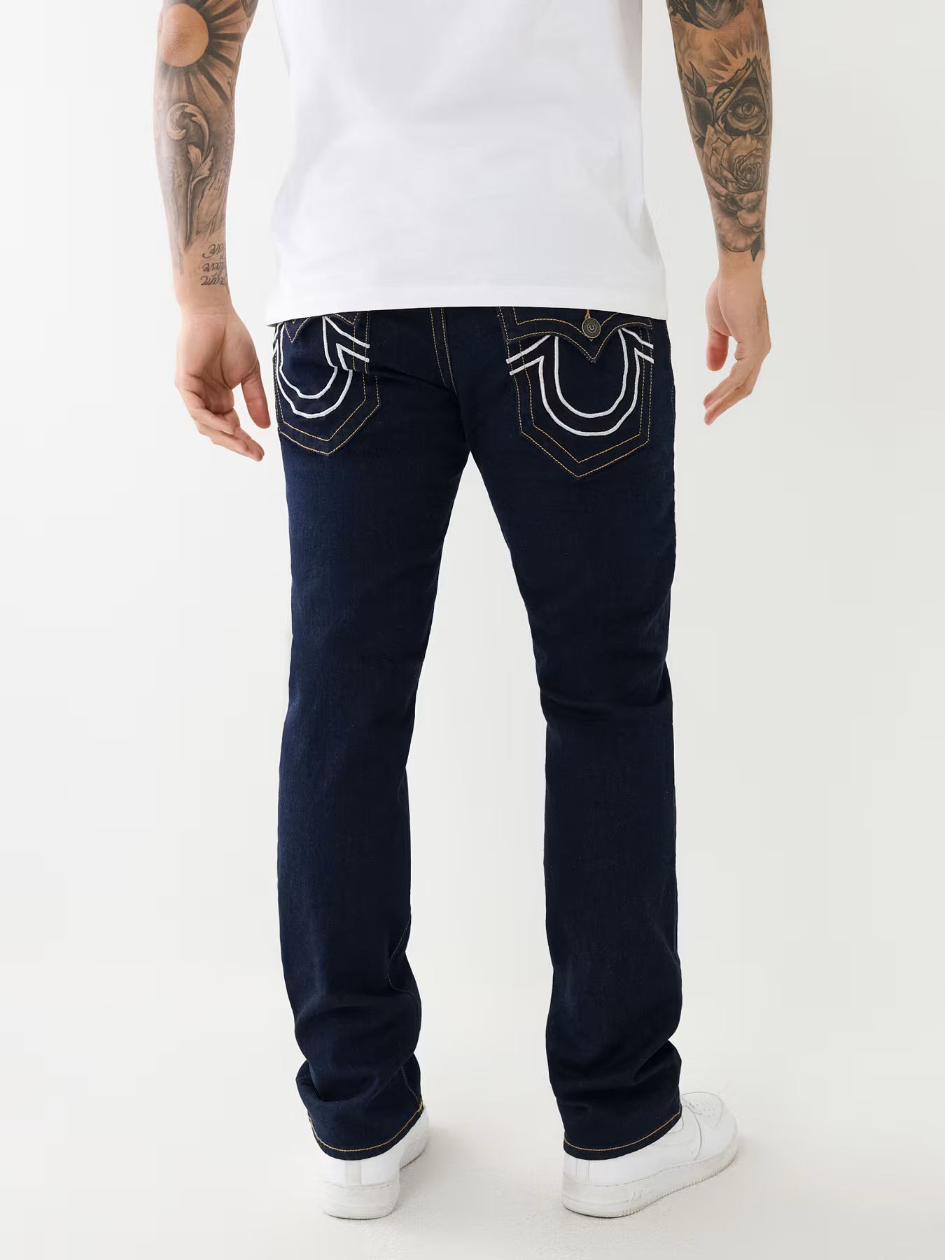 True Religion (BNWT) True Religion Ricky Shiny Logo Blue / Silver sz. 40 Size US 40 / EU 56 - 1 Thumbnail
