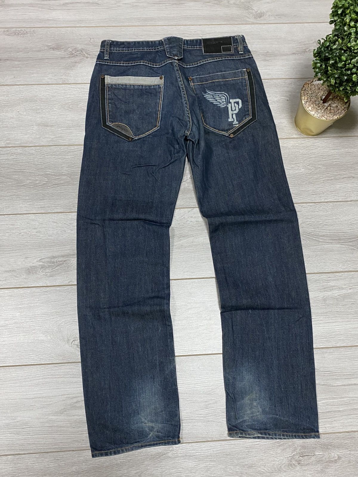 Pelle Pelle Pelle Pelle big logo PP wings vintage jeans pants Size US 34 / EU 50 - 3 Thumbnail