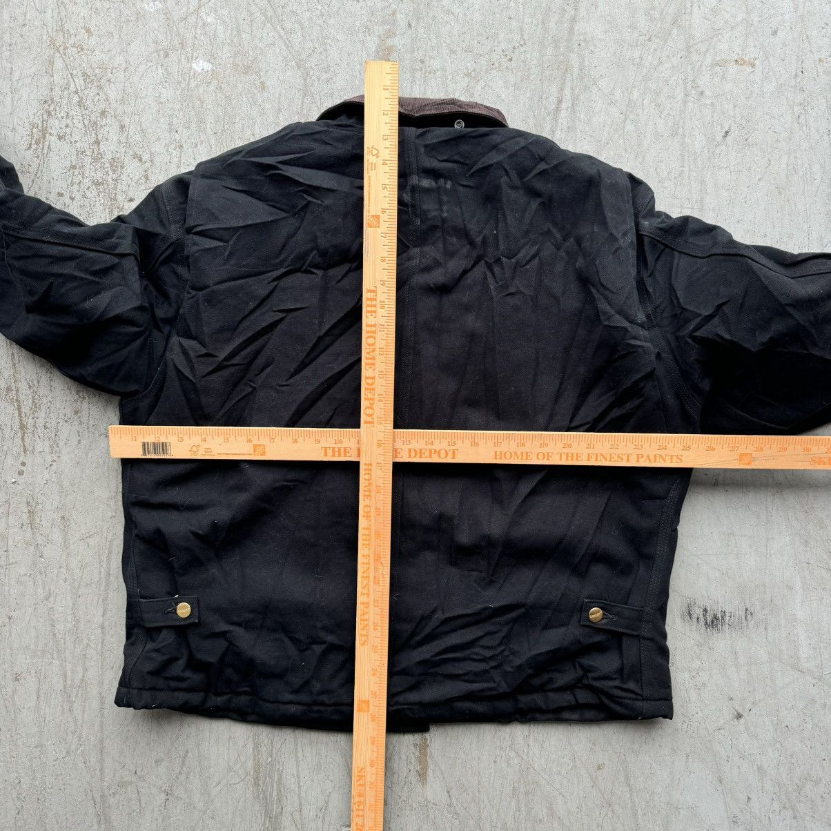 Carhartt × Vintage Vintage Carhartt J164 Black Distressed Jacket Workwear Sz L Size US L / EU 52-54 / 3 - 4 Thumbnail