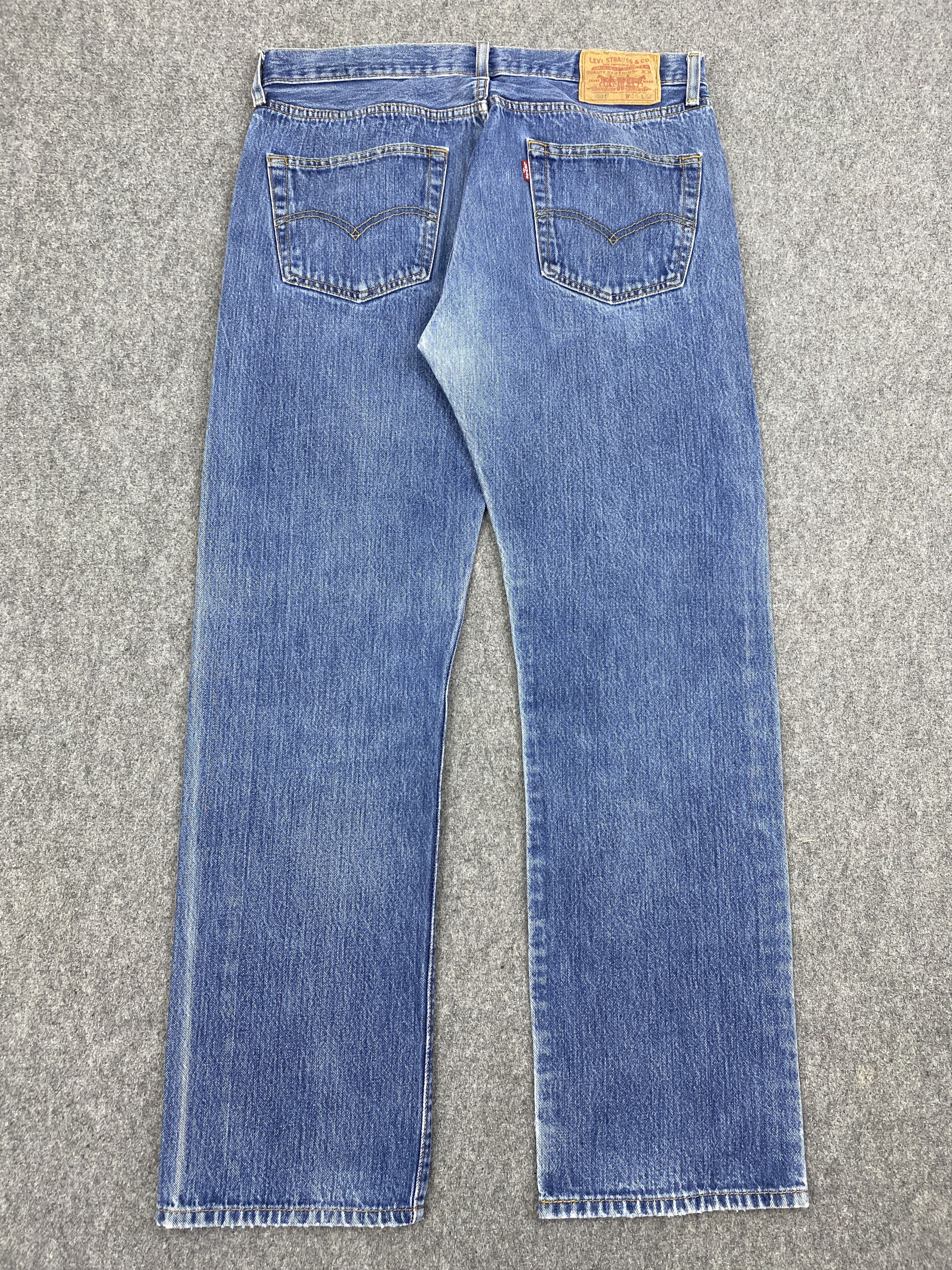 Levi's × Vintage Blue Denim Vintage Levi's 501 Jeans Size US 35 - 3 Thumbnail