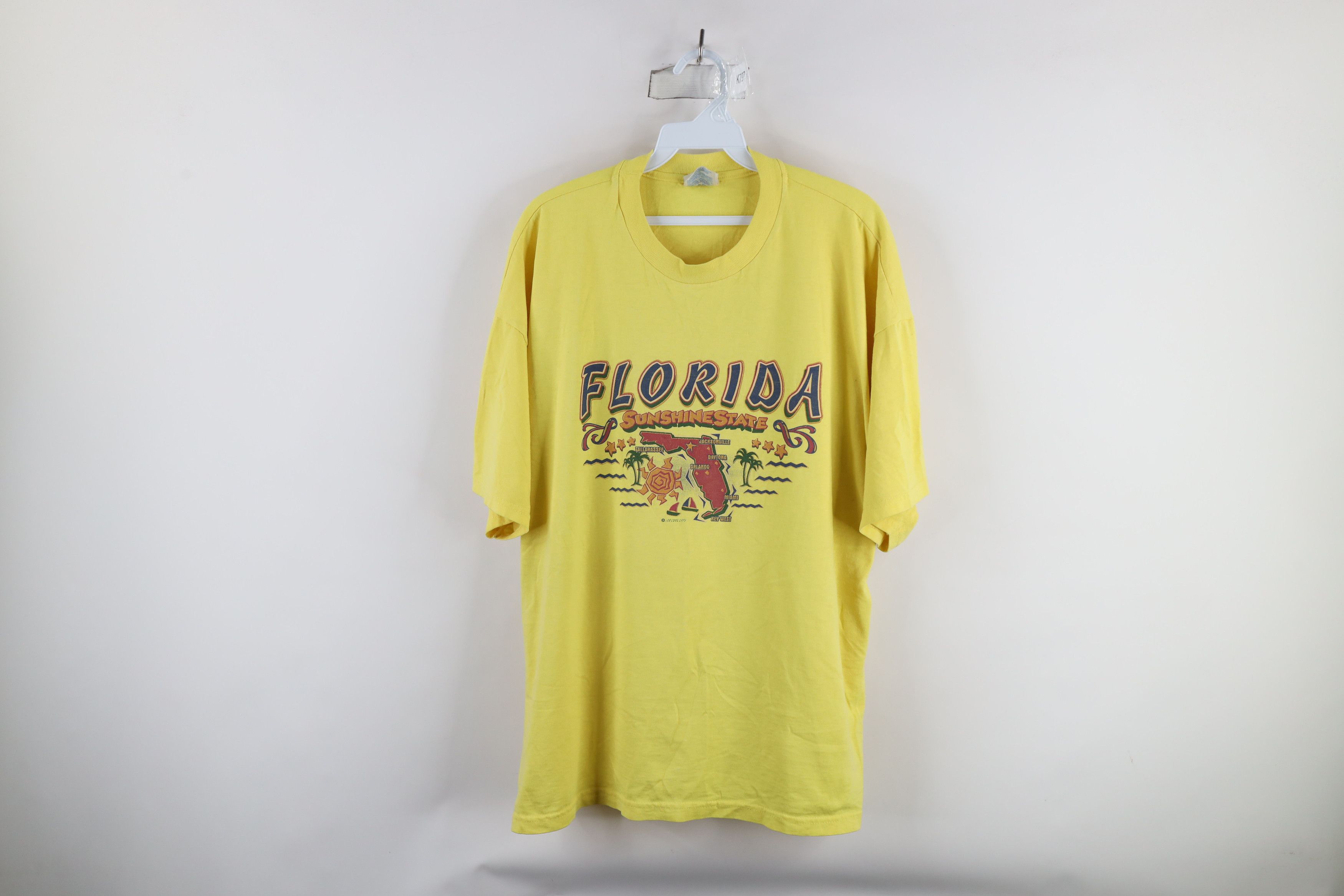 Vintage Vintage 90s Streetwear Out Florida Sunshine State T-Shirt Size US XL / EU 56 / 4 - 1 Thumbnail