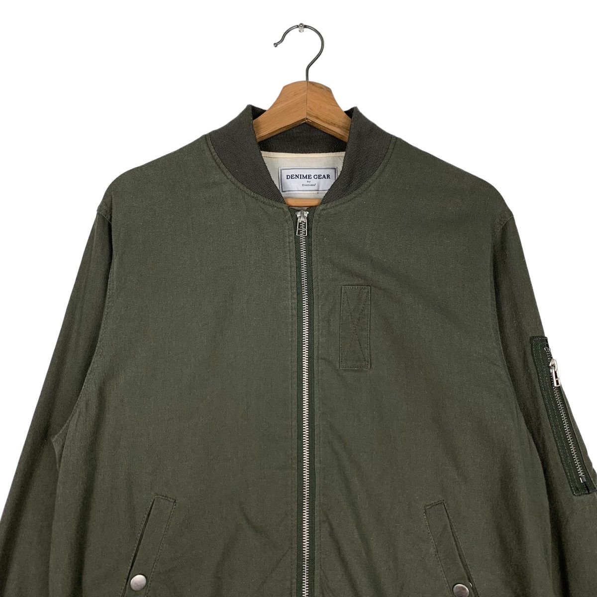 Denime DENIME GEAR Green Bomber Jacket #0933-C41 Size US L / EU 52-54 / 3 - 2 Thumbnail