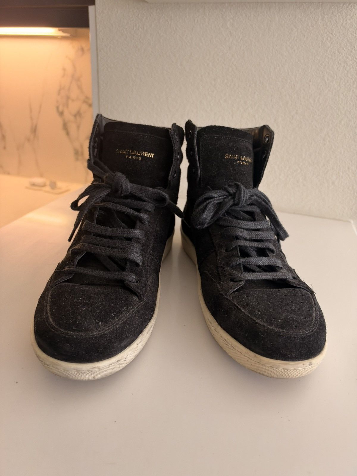 Yves Saint Laurent Saint Laurent Men’s High-Top Sneakers Black Size 44 / US 11 Size US 11 / EU 44 - 2 Thumbnail
