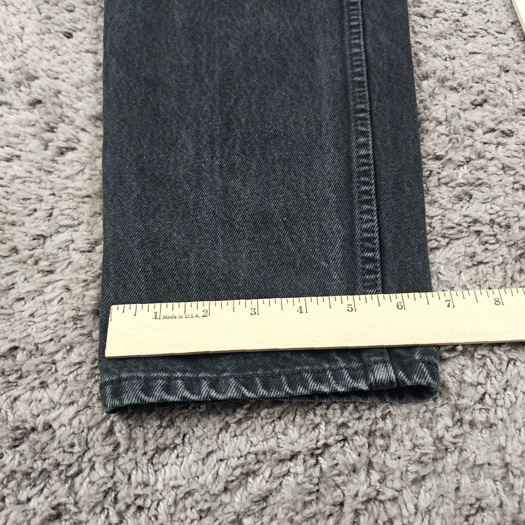 Levi's VINTAGE Levi's Jeans 551 Womens 16 Long Black Tapered Relaxed 90s USA 32x32 Size 38" / US 16 / IT 52 - 7 Thumbnail