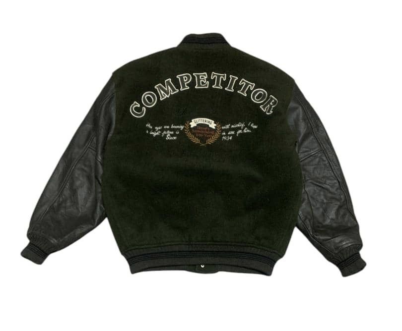 Japanese Brand Vintage 80s Mac Hope Wool Varsity Jacket Sleeve Leather Size US M / EU 48-50 / 2 - 1 Thumbnail