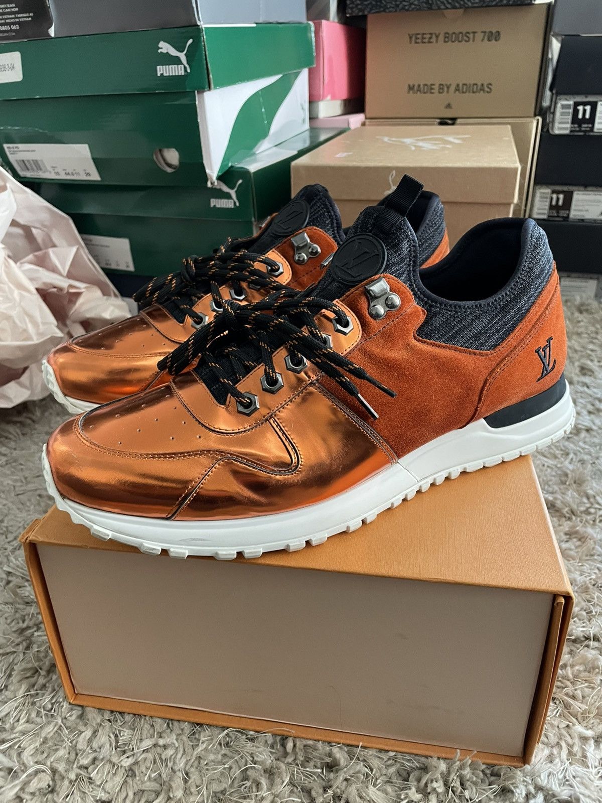 Louie Vuitton Runway Sneaker Orange