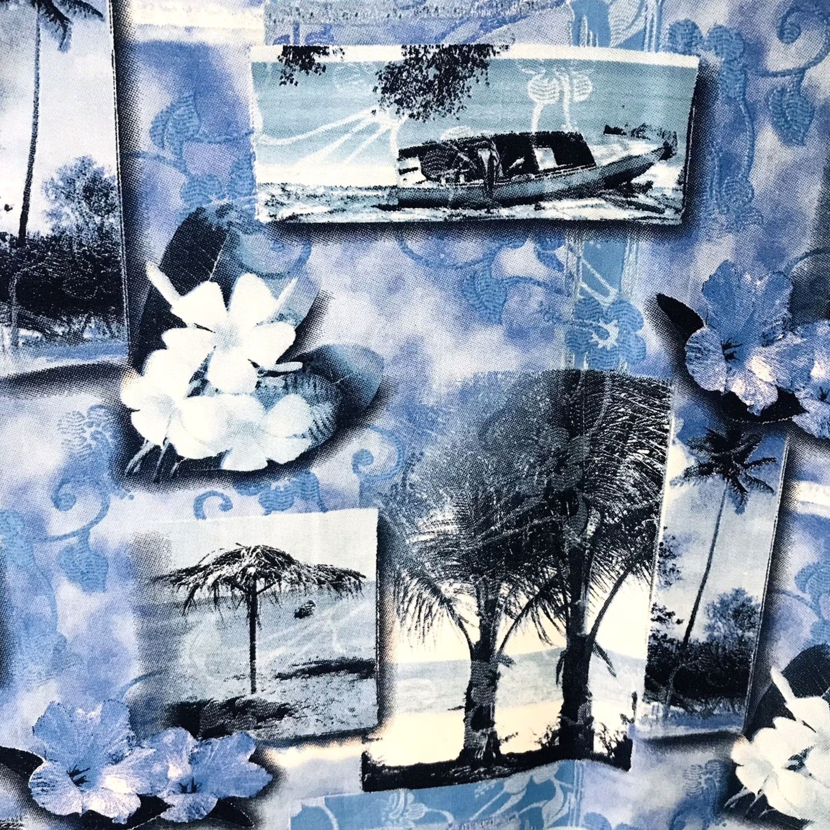 Vintage Arizona Jean Co Men Blue Hawaiian Tropical Print Button Up Short Sleeve Shirt XL Size US XL / EU 56 / 4 - 4 Thumbnail