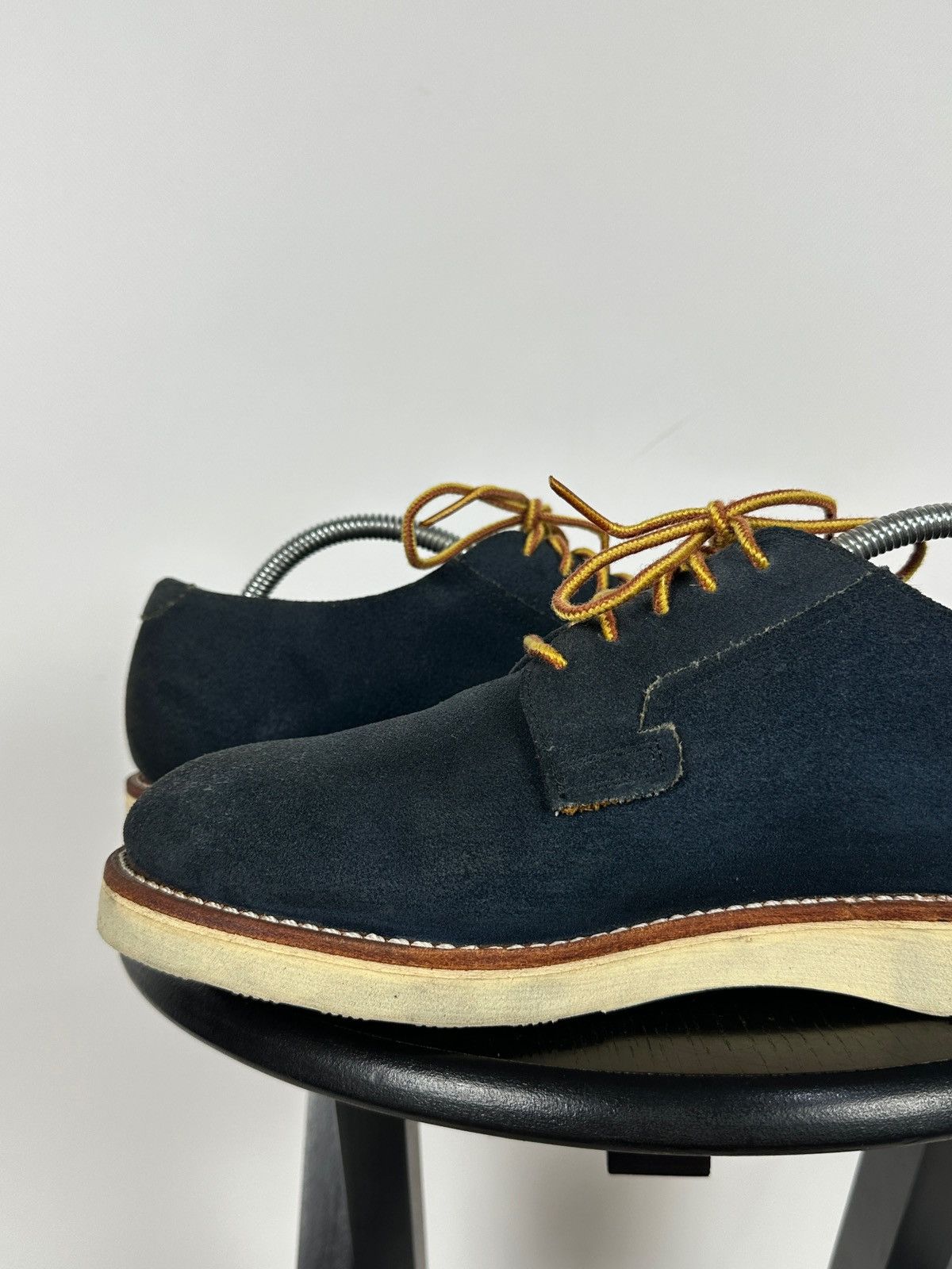Red Wing Red Wing Postman Navy Blue Suede Oxford Shoes Size US 9 / EU 42 - 20 Thumbnail