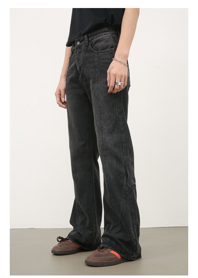 Japanese Brand Men's American retro high street patchwork flared jeans Size US 32 / EU 48 - 5 Thumbnail