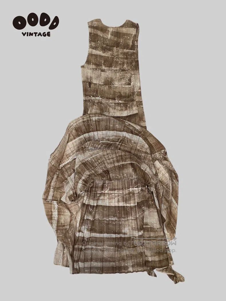 Issey Miyake Issey Miyake Irregular Tower Ruffle Dress Size L / US 10 / IT 46 - 3 Thumbnail