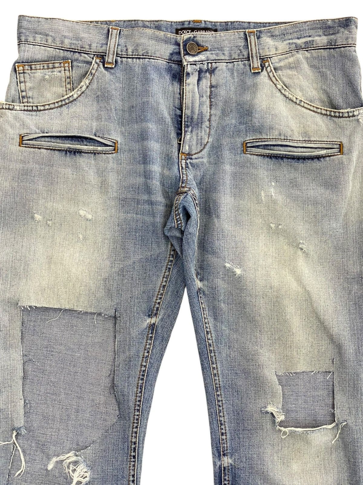Dolce & Gabbana Dolce & Gabbana Faded Style Ripped Jeans Size US 36 / EU 52 - 2 Thumbnail