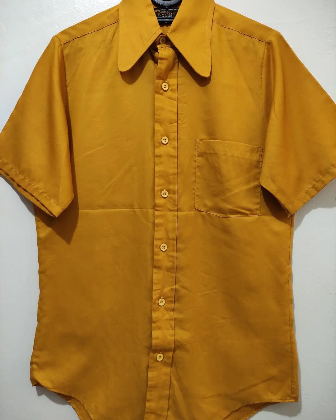 Towncraft 70s Towncraft Mustard Tapered Vintage shirt Size US M / EU 48-50 / 2 - 9 Thumbnail