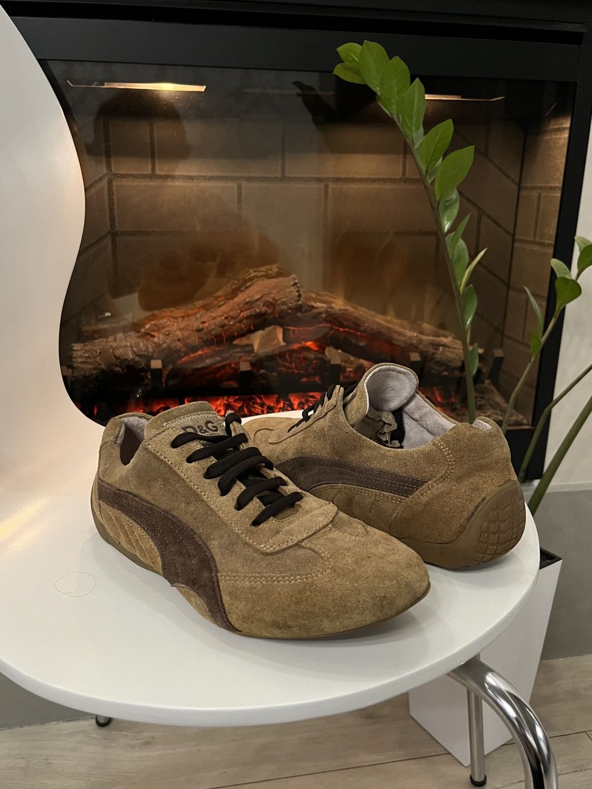 Dolce & Gabbana 🔥90's Dolce & Gabbana Suede Sneakers Speed Cat Vibe Size US 6.5 / EU 39-40 - 6 Thumbnail