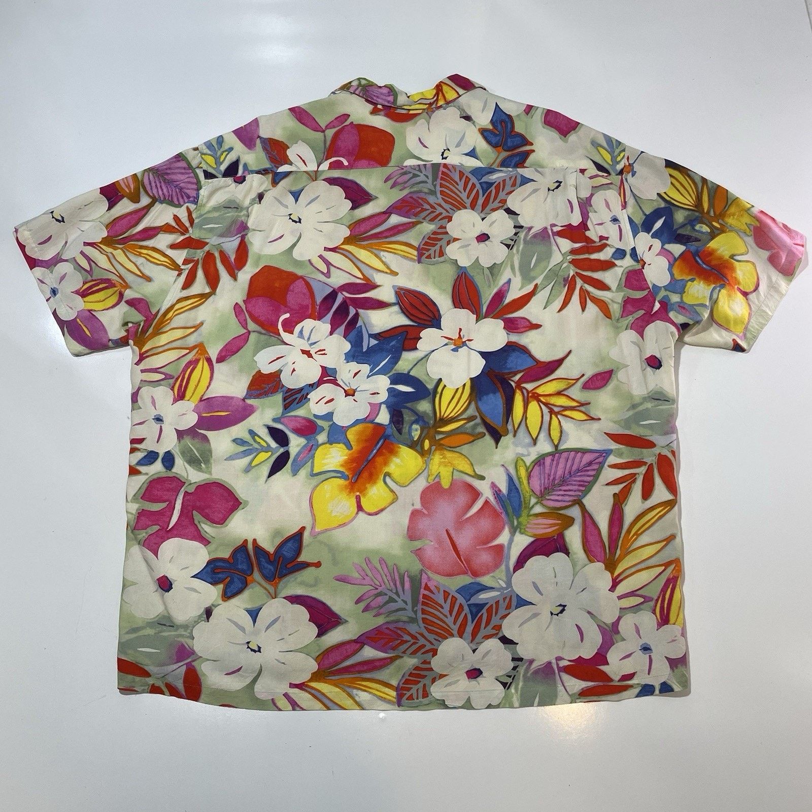 Jams World VTG Jams World Men’s Luau Floral S/S Hawaiian Button Shirt Size US XL / EU 56 / 4 - 8 Thumbnail