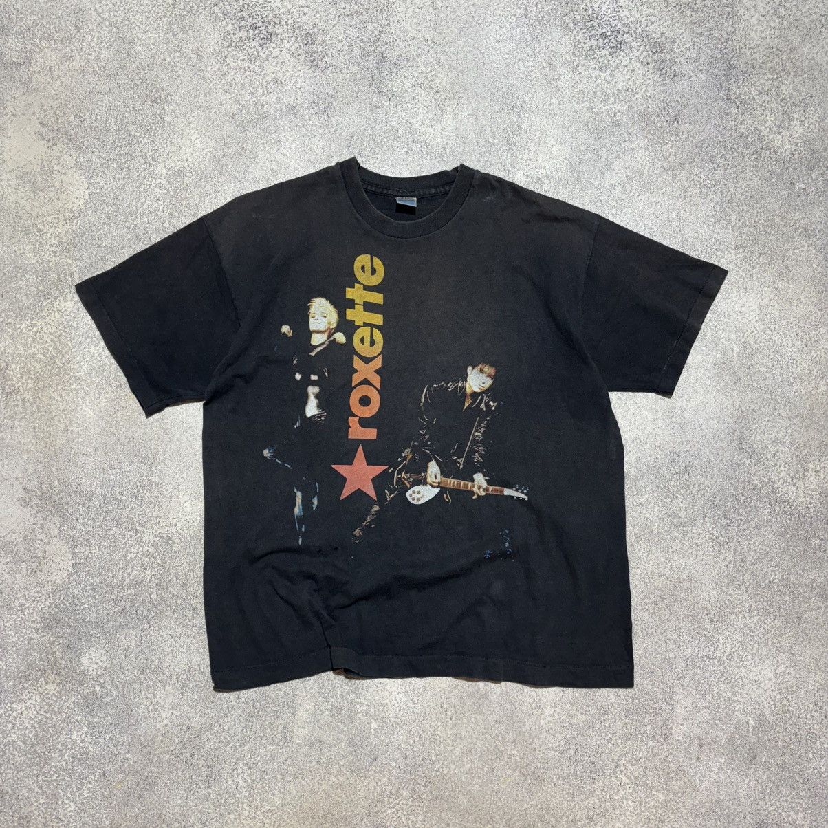 Band Tees Vintage 1991 ROXETTE Tshirt XL 90s Swedish pop rock duo Size US XL / EU 56 / 4 - 2 Thumbnail
