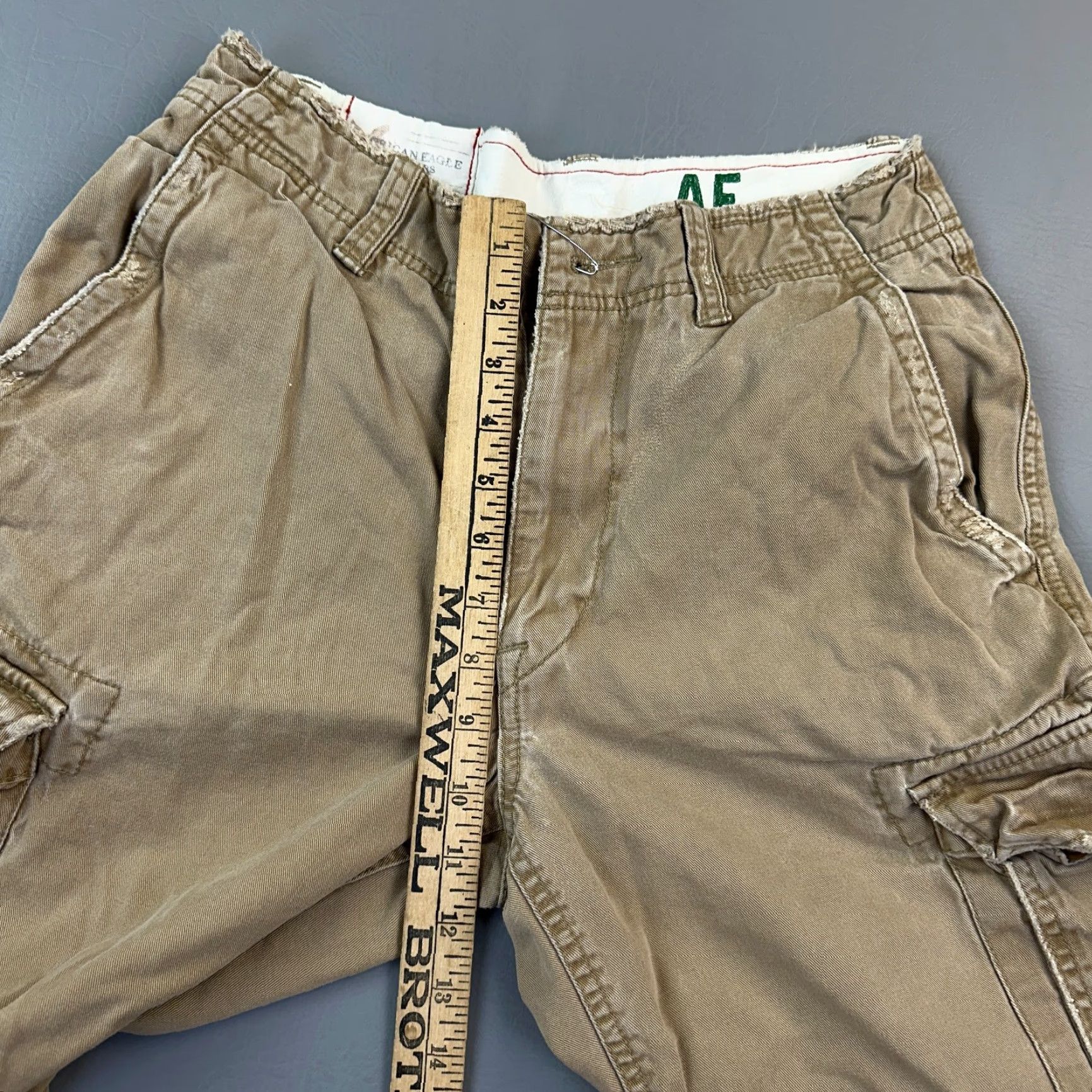 American Eagle Outfitters VINTAGE American Eagle Shorts Mens 28 Khaki Canvas Military Utility Cargo Y2K Size US 28 / EU 44 - 3 Thumbnail