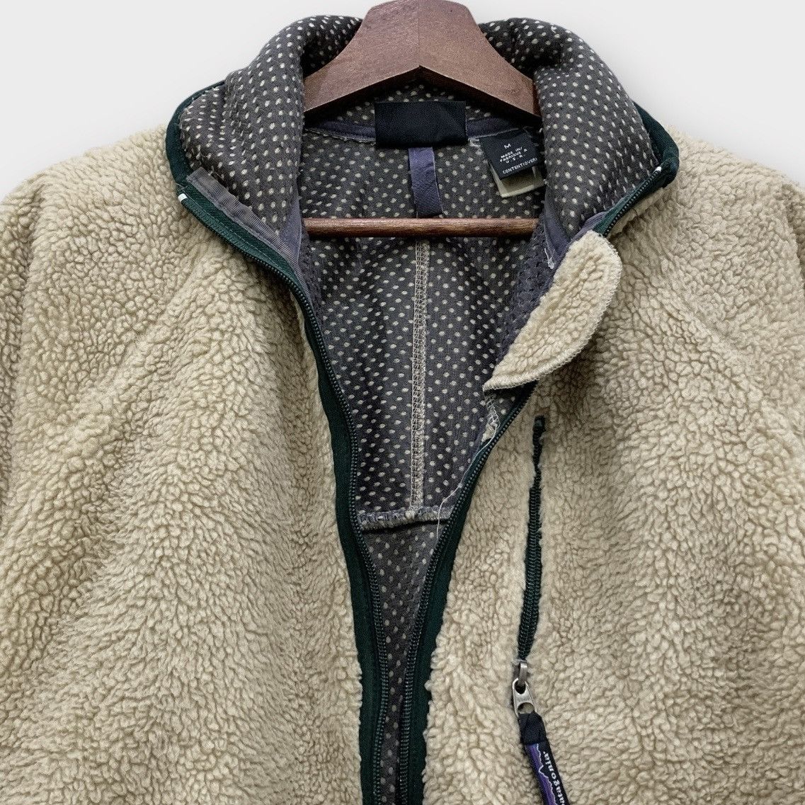 Patagonia Vintage 1997 Patagonia Sherpa Cream Deep Pile Retro Jacket Size US M / EU 48-50 / 2 - 7 Thumbnail