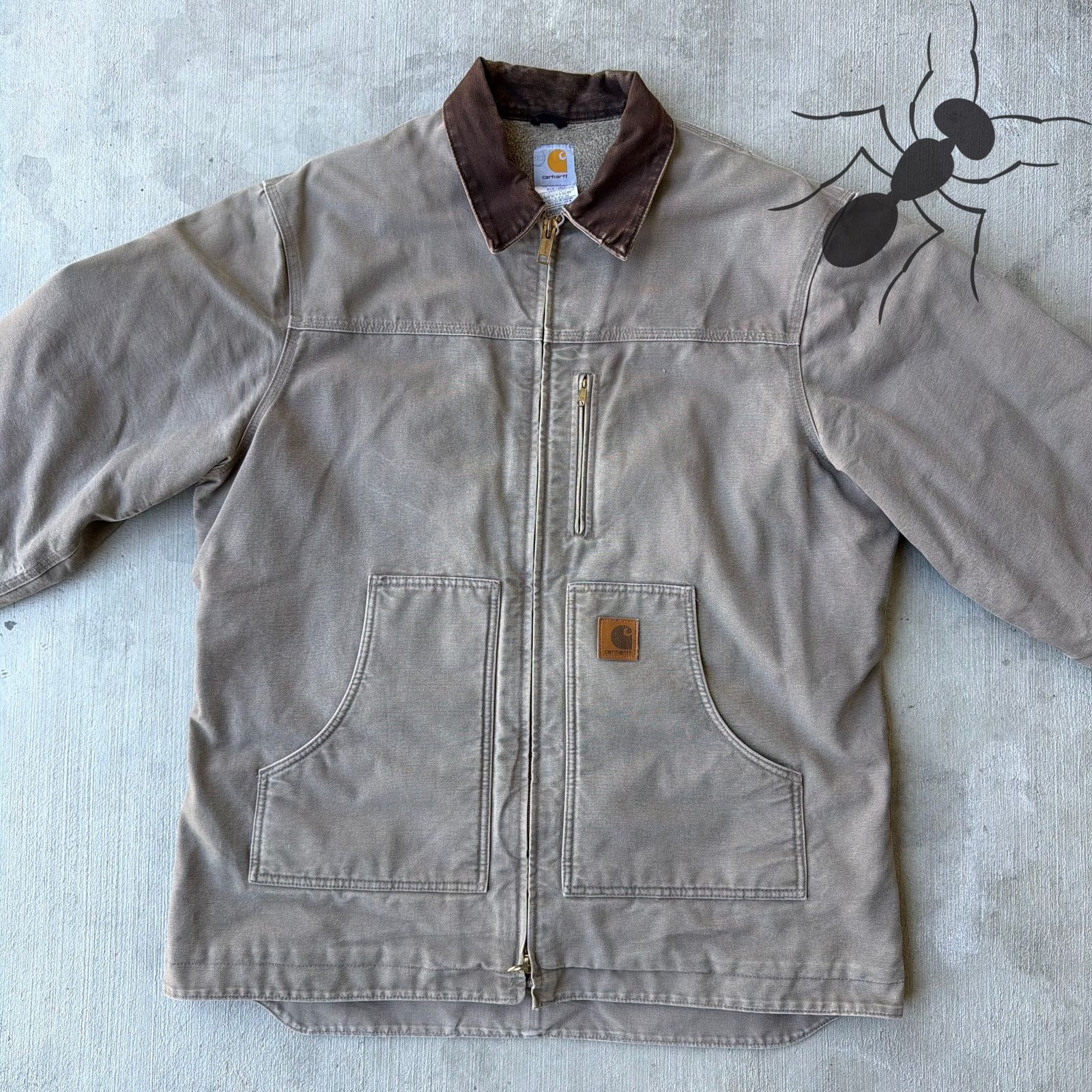 Carhartt × Vintage Carhartt C61 MUS brown chore coat work wear jacket Size US XL / EU 56 / 4 - 3 Thumbnail