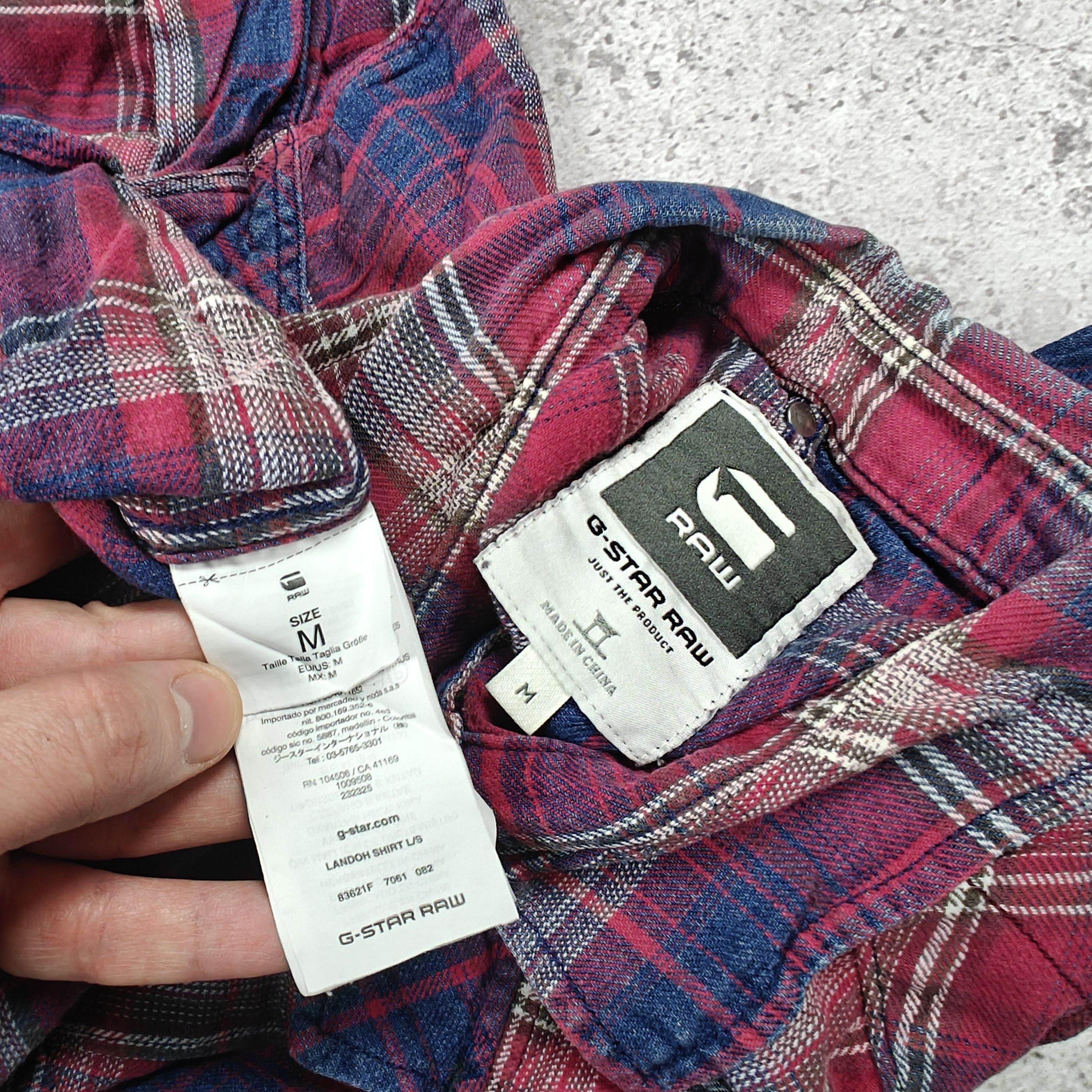 G-Star G-Star Raw Shirt Landoh Check size M Size US M / EU 48-50 / 2 - 7 Thumbnail