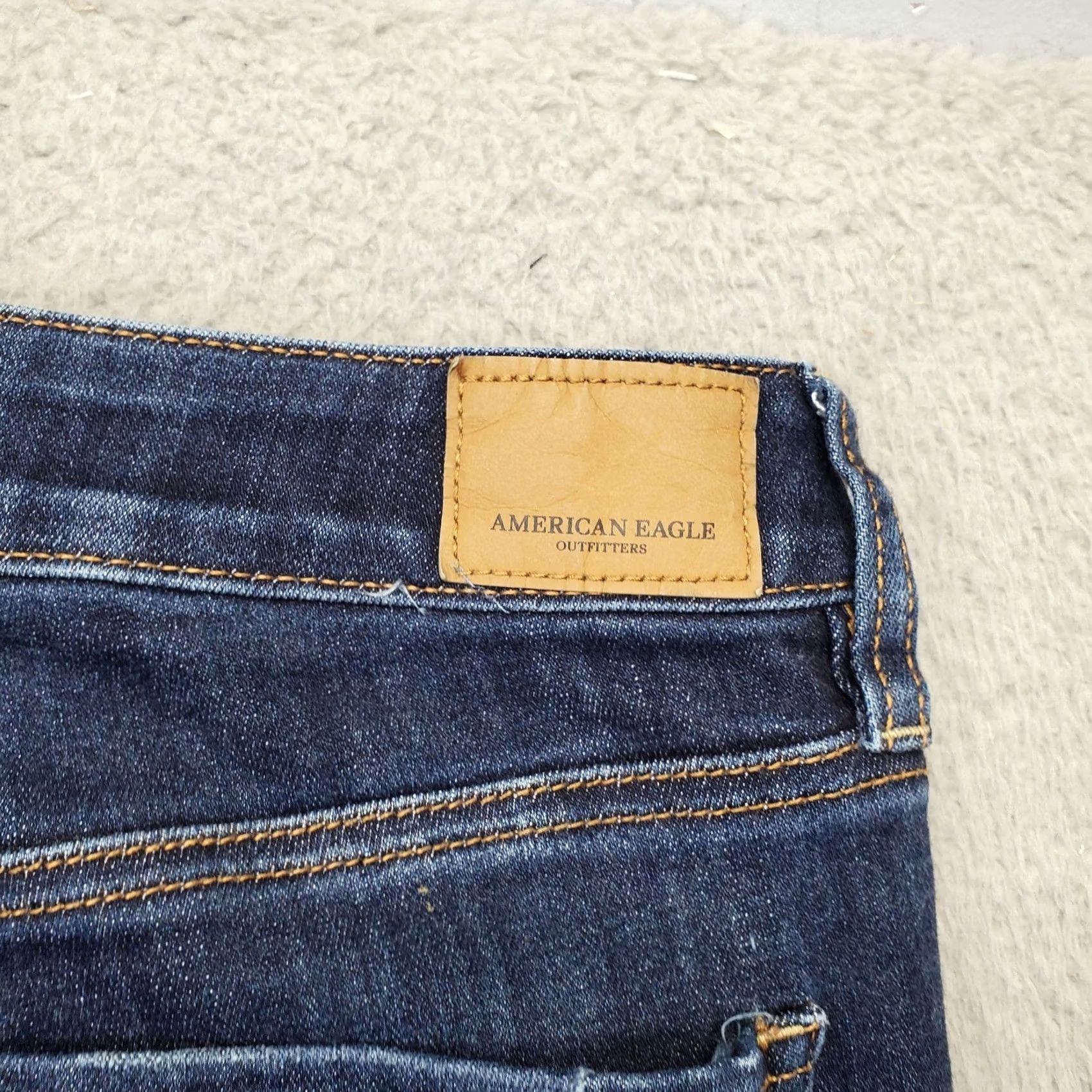 American Eagle Outfitters American Eagle Outfitters Womens Skinny Jeans 8 Short Denim Dark Wash Blue Stretch Skinny Jeans Womens 8 SHORT (EAO) Size 30" / US 8 / IT 44 - 6 Thumbnail