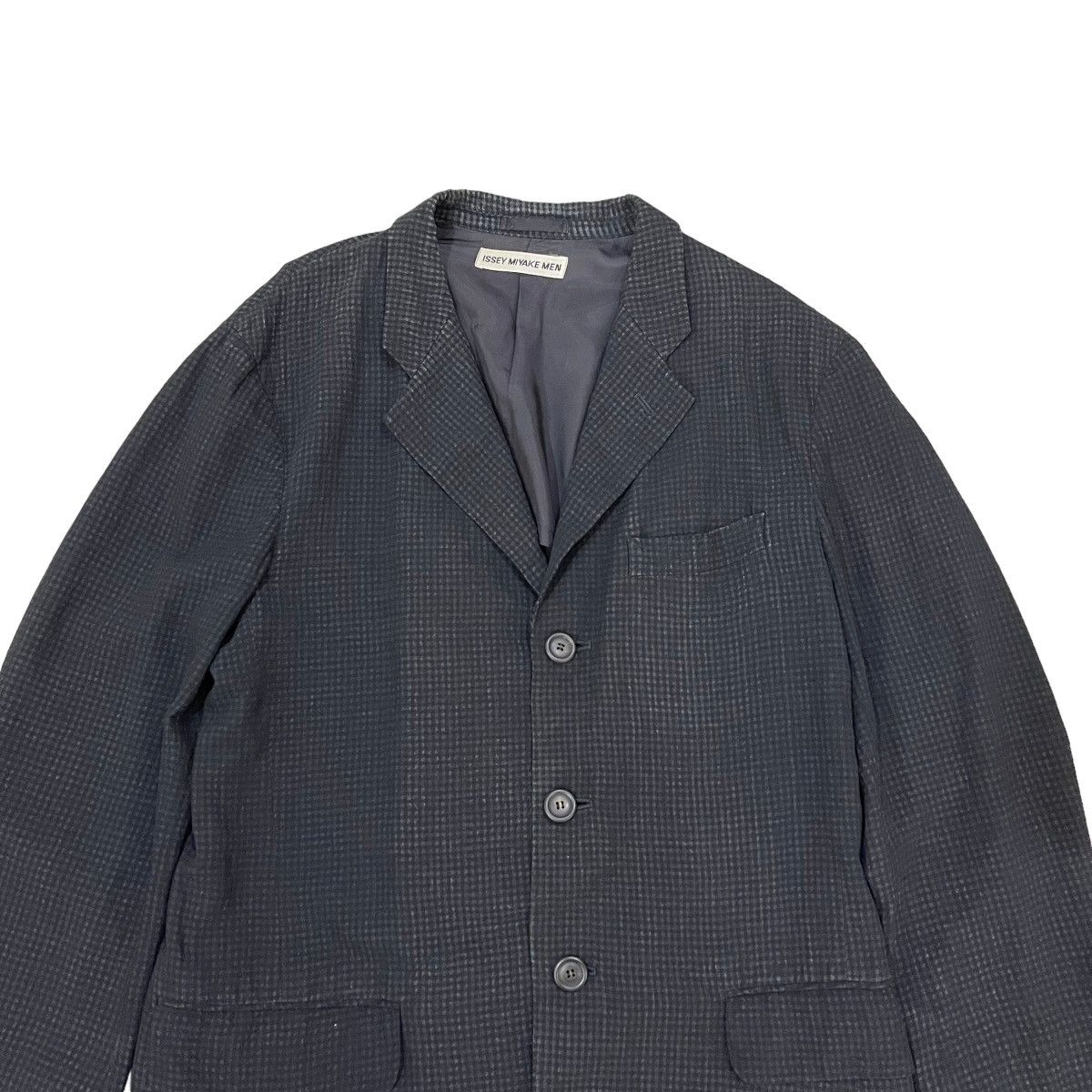 Issey Miyake 🔥Vintage Issey Miyake Men Gingham Button Jacket Size US L / EU 52-54 / 3 - 6 Thumbnail