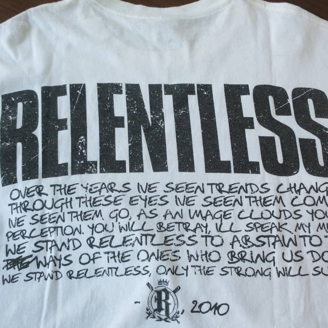Band Tees × Vintage Relentless Australian Hardcore White tee tshirt With backpr Size US L / EU 52-54 / 3 - 8 Thumbnail