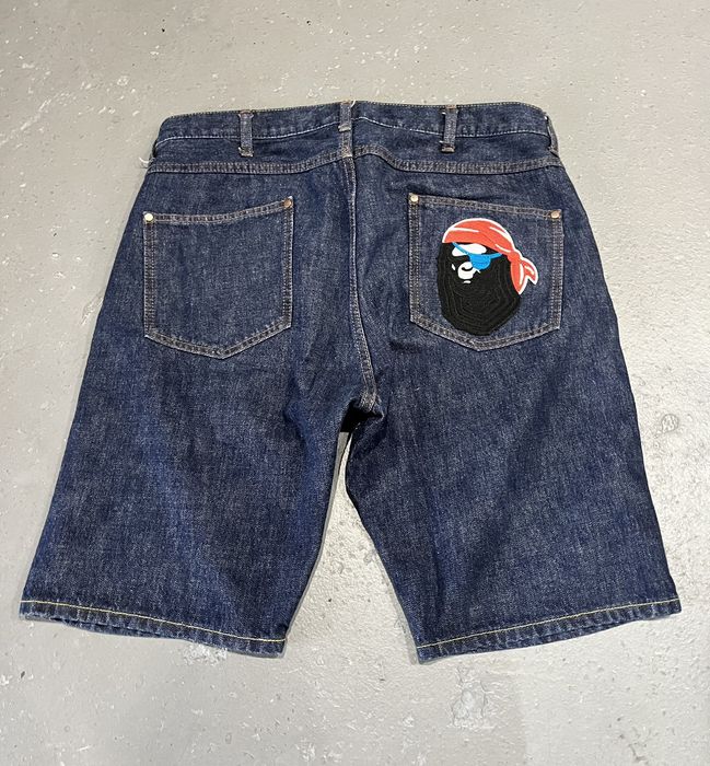 Bape hot sale jean shorts