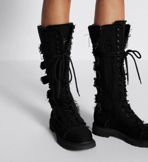 Dior o1w1db11125 KCT007 Diorebel Boots in Black Size US 10 / IT 40 - 6 Thumbnail