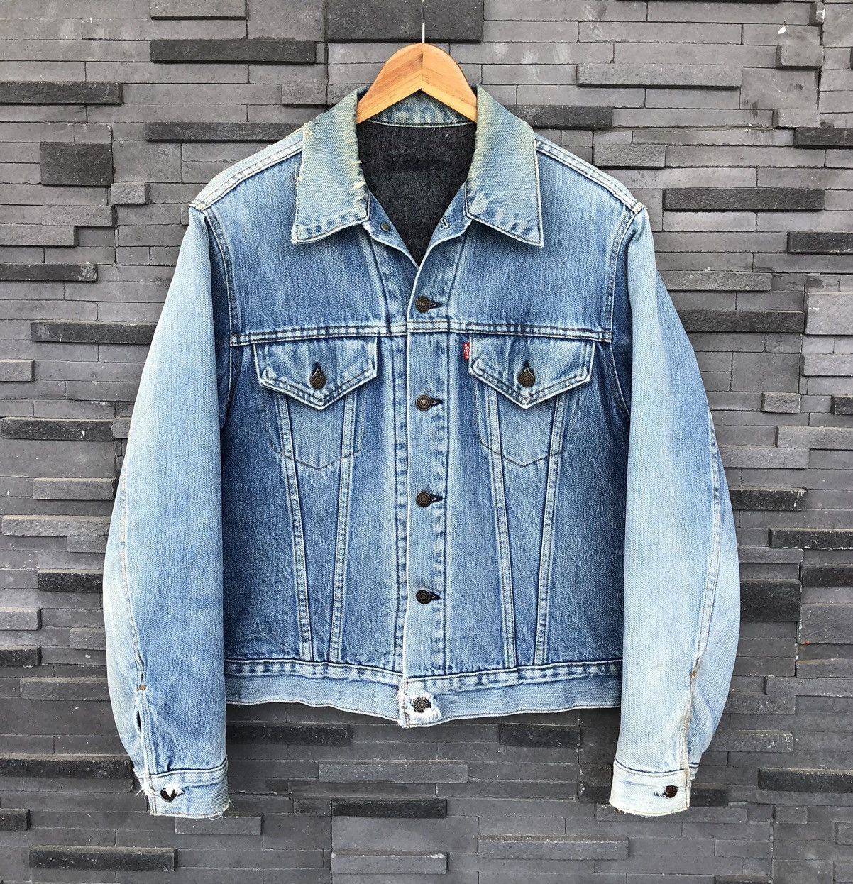 Levi's Vintage Clothing Vintage 70s Levis Blanket Thrashed Faded Trucker Jacket Size US M / EU 48-50 / 2 - 2 Thumbnail