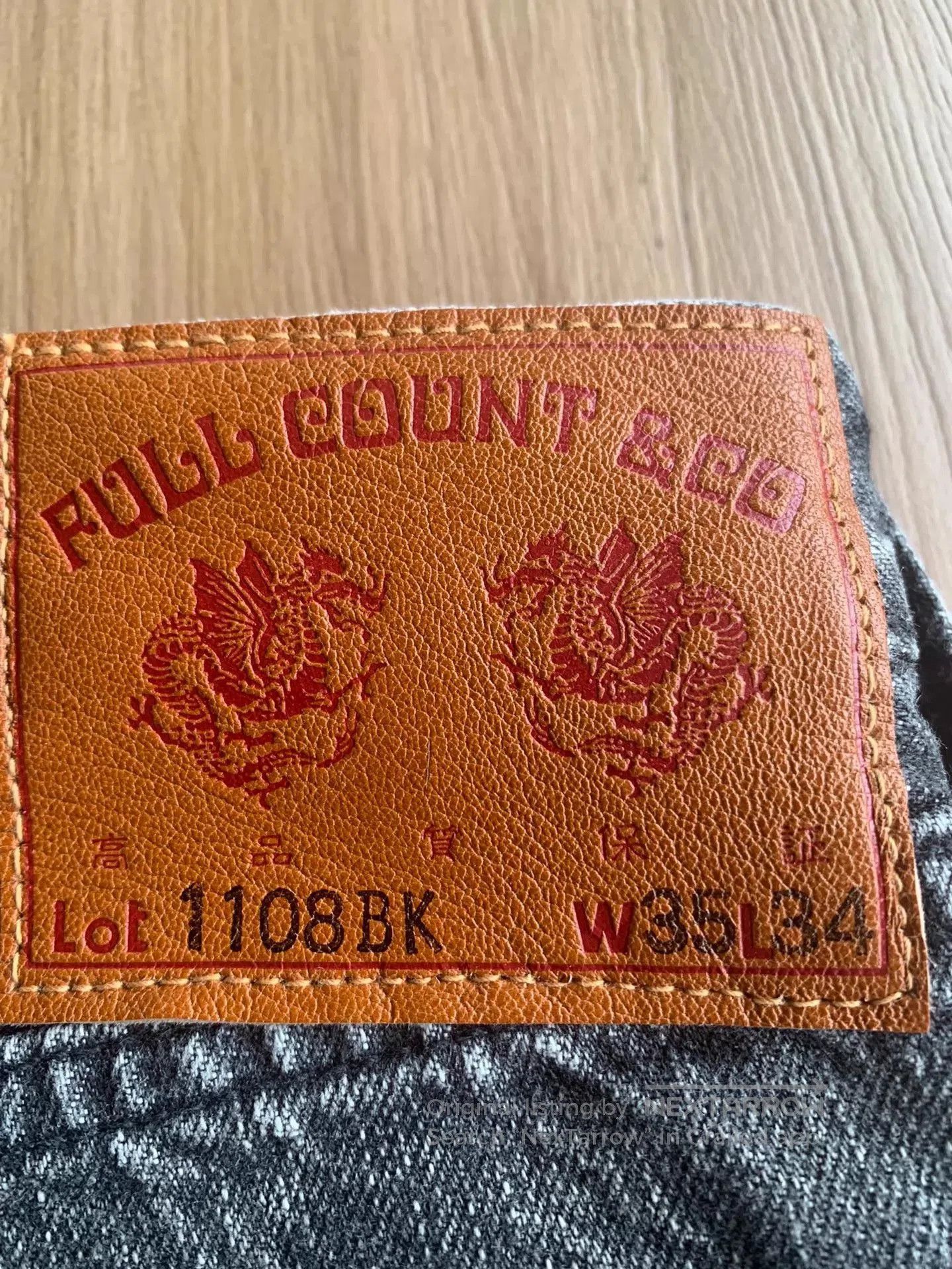 Full Count & Co. Black Denim Jeans. Size US 32 / EU 48 - 3 Thumbnail